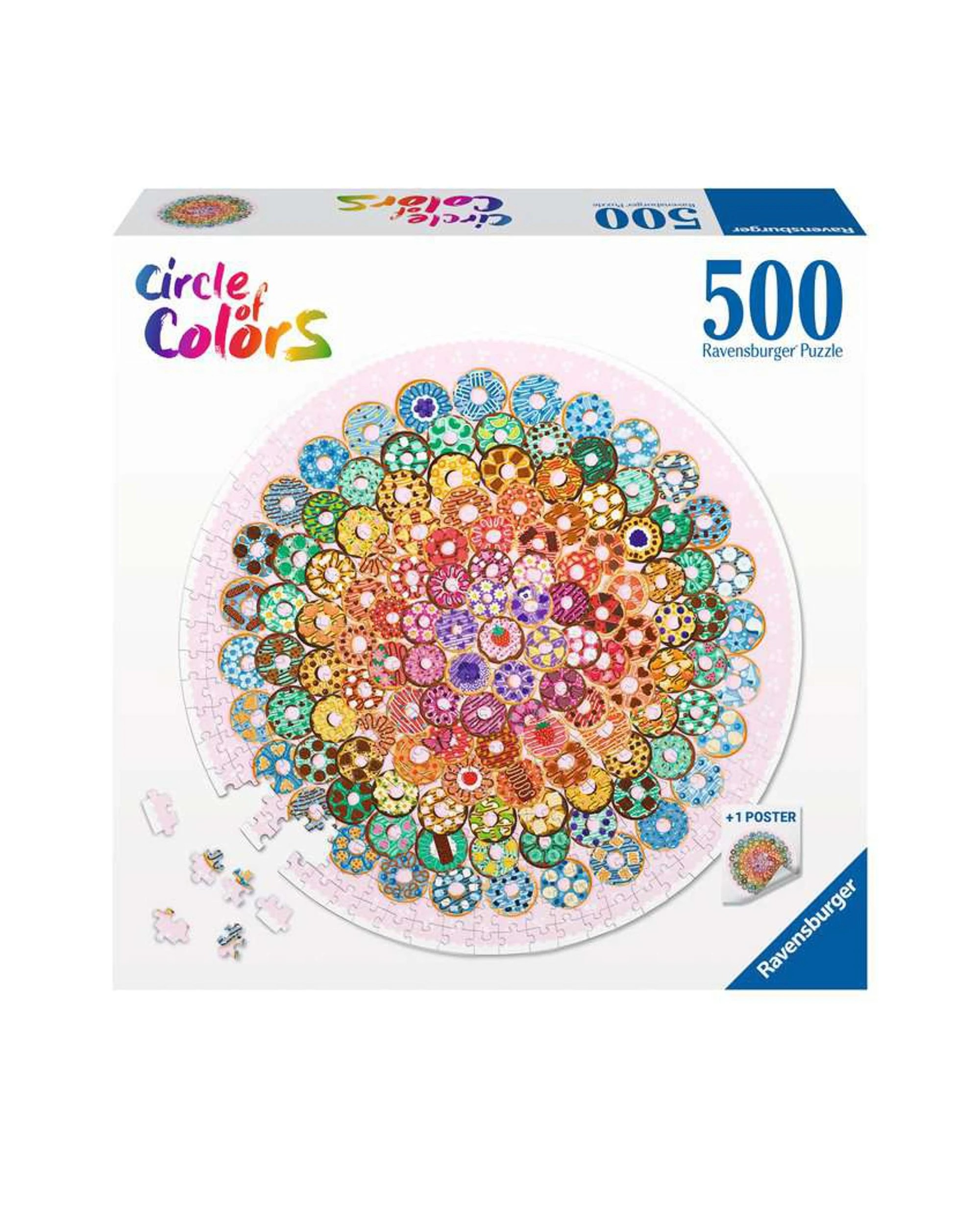 1 Ravensburger Circle Of Colors Donuts 500 Piece Puzzle, 1 of 1