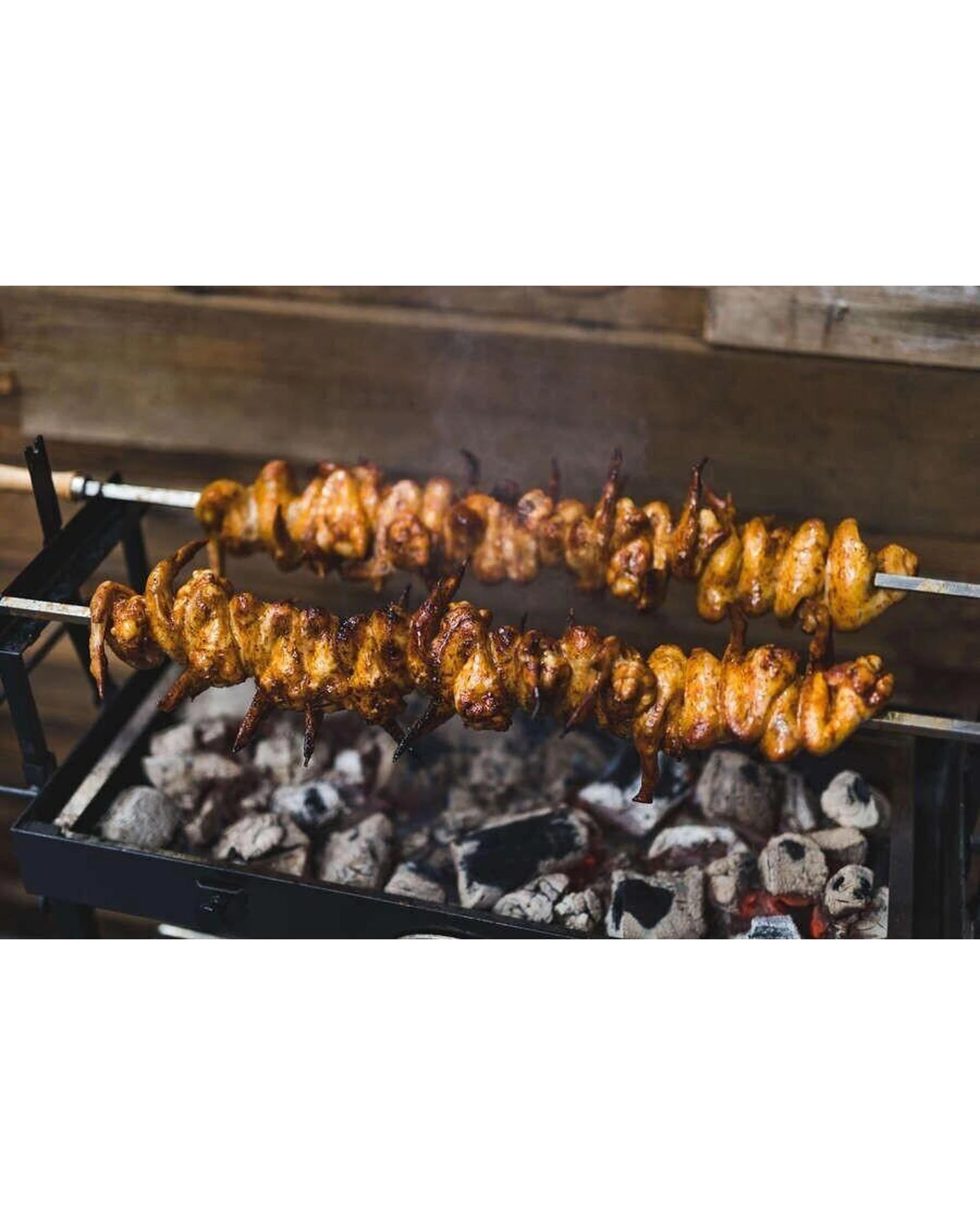 7 Flaming Coals Cyprus Spit Roast Skewer - Large - 8mm x 820mm, 7 of 8