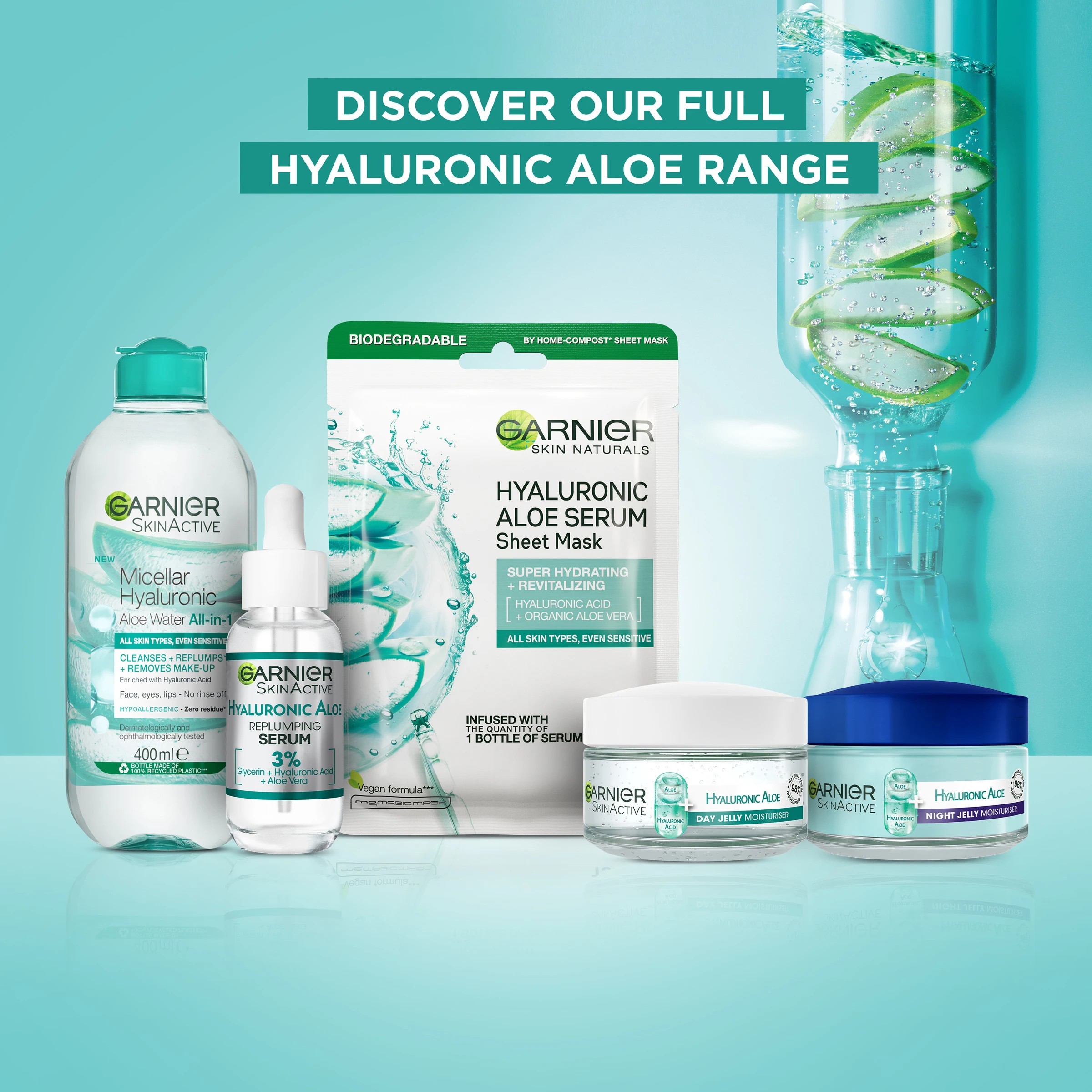 8 Garnier SkinActive Hyaluronic Aloe Day Jelly Moisturiser 50ml - Aloe Vera and Hyaluronic Acid, 8 of 9