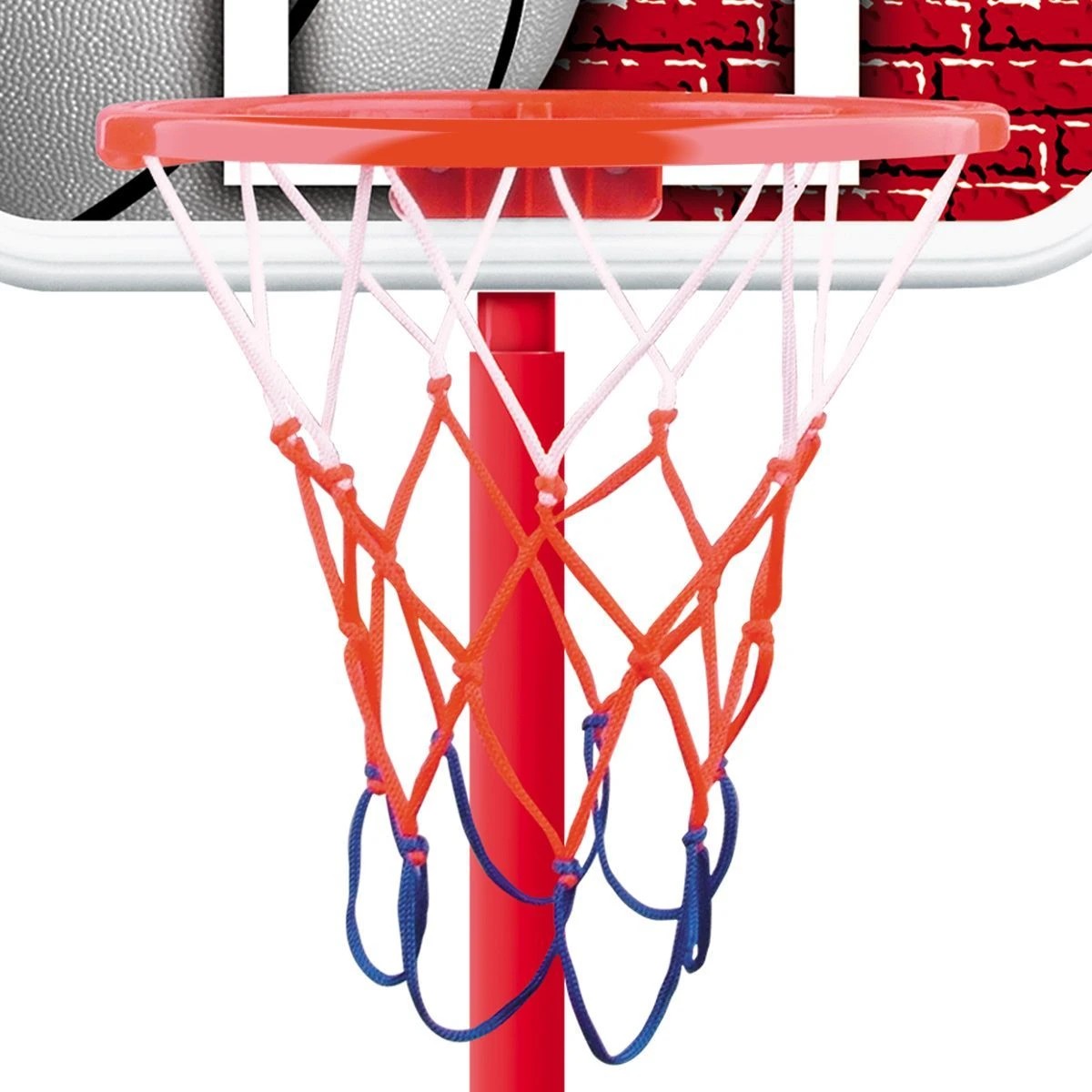 2 AUSWAY Kids Portable Basketball Hoop Stand System with Adjustable Height, 2 of 9