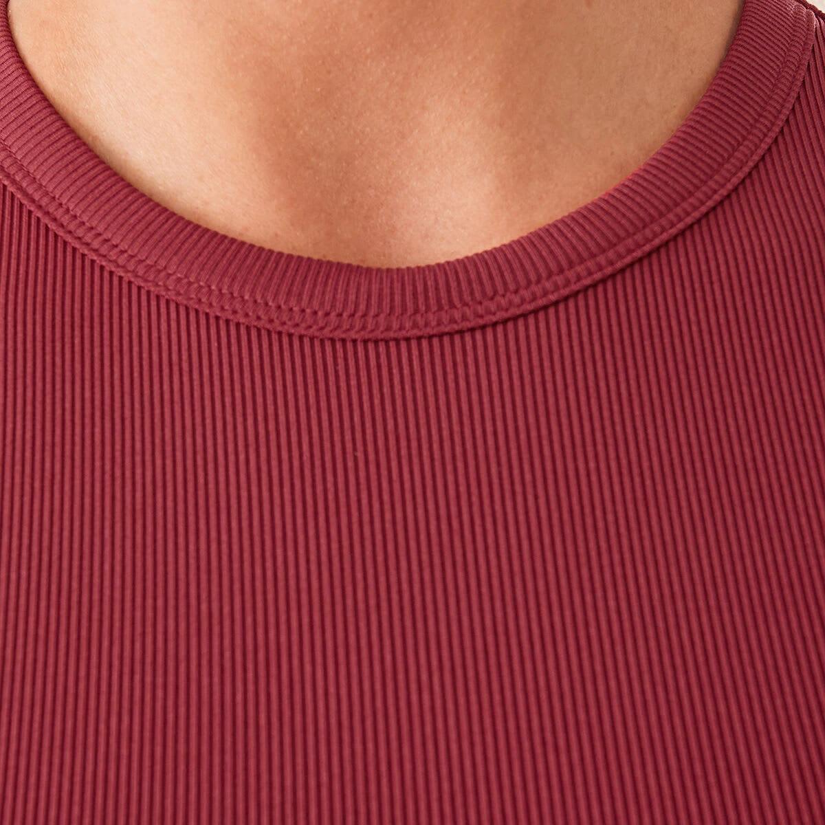 5 Active Womens Rib Tank Logan Red, 5 of 6