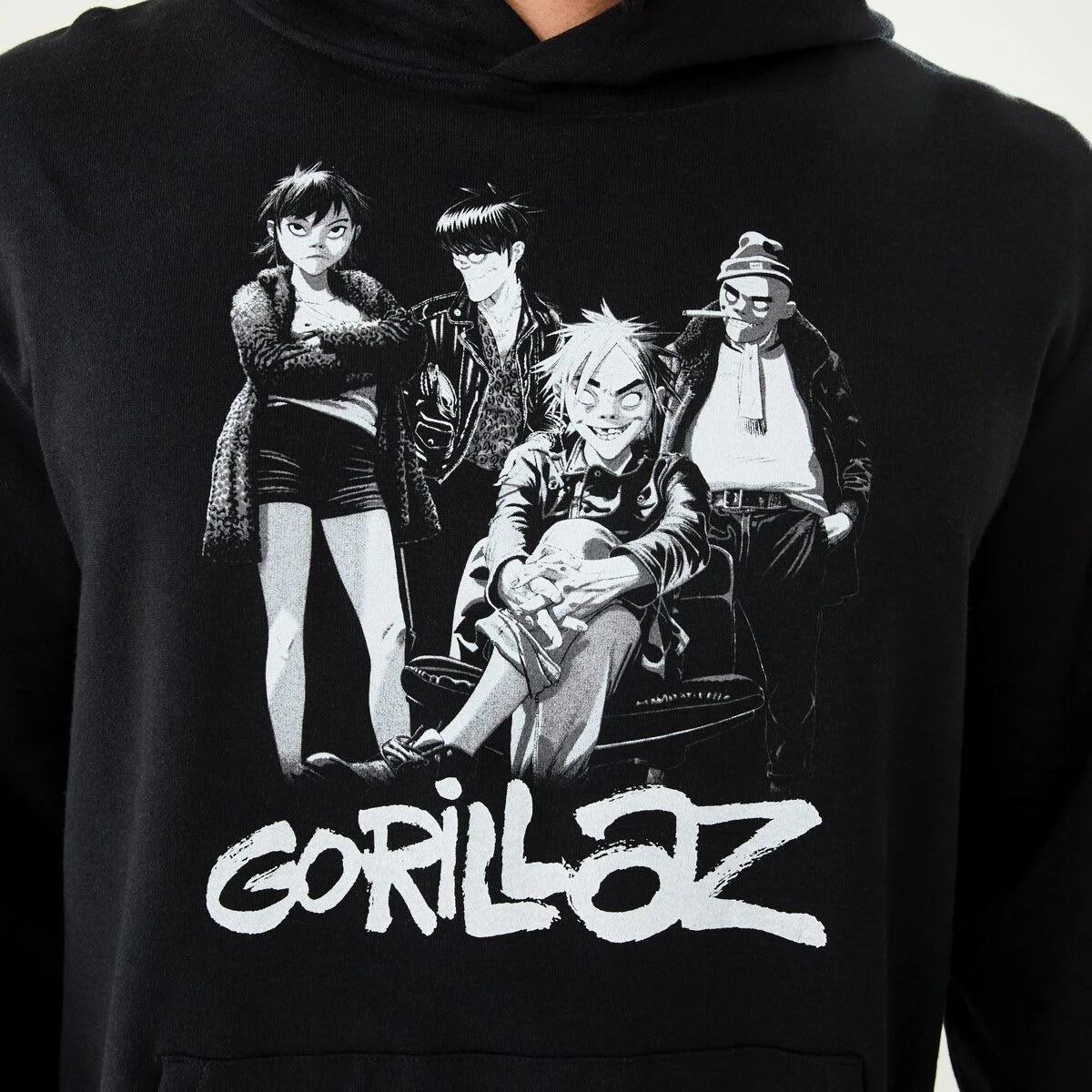 5 Gorillaz License Hoodie Black, 5 of 6