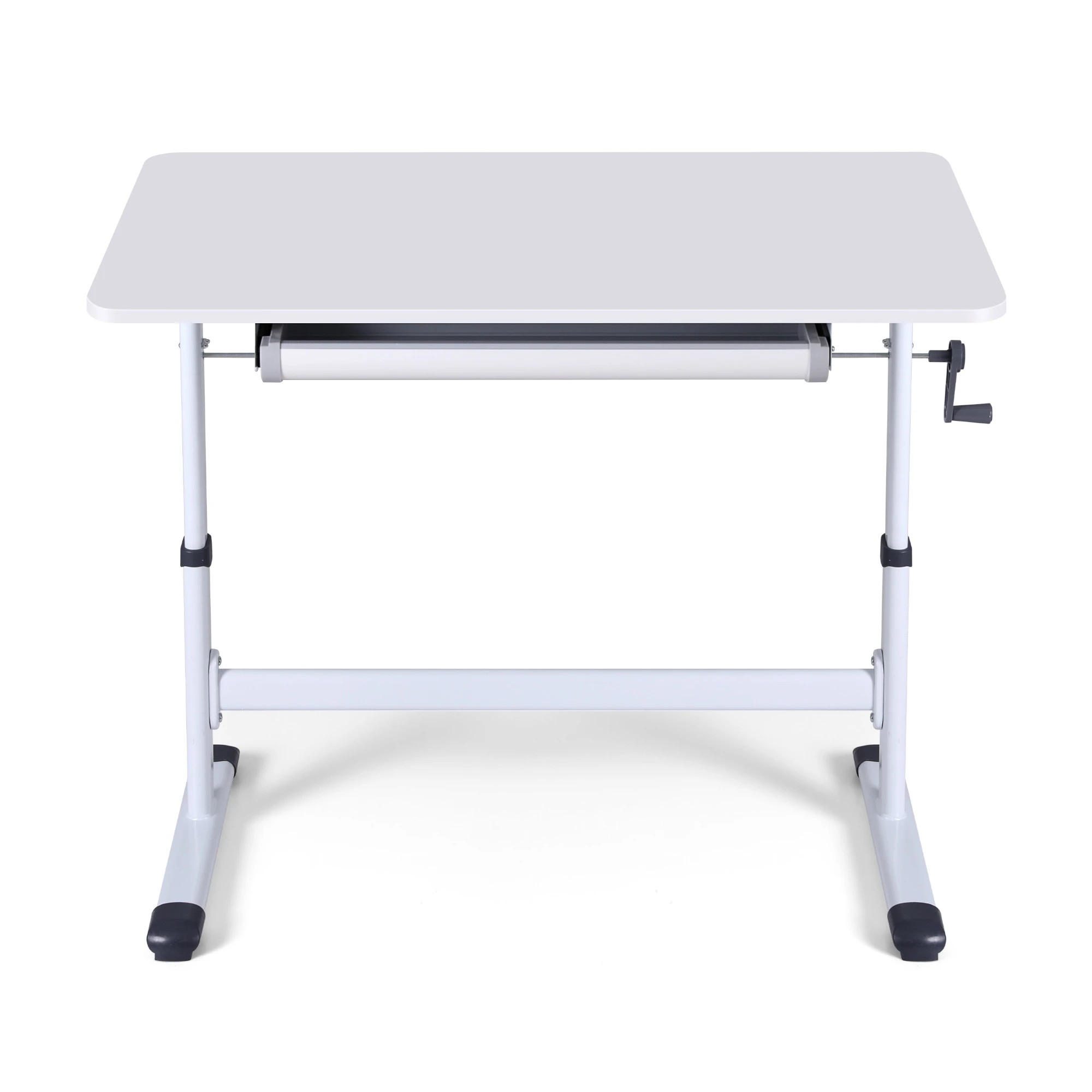 3 Artiss Standing Desk Height Adjustable Workstation Computer Desks Study 100CM - White, 3 of 8