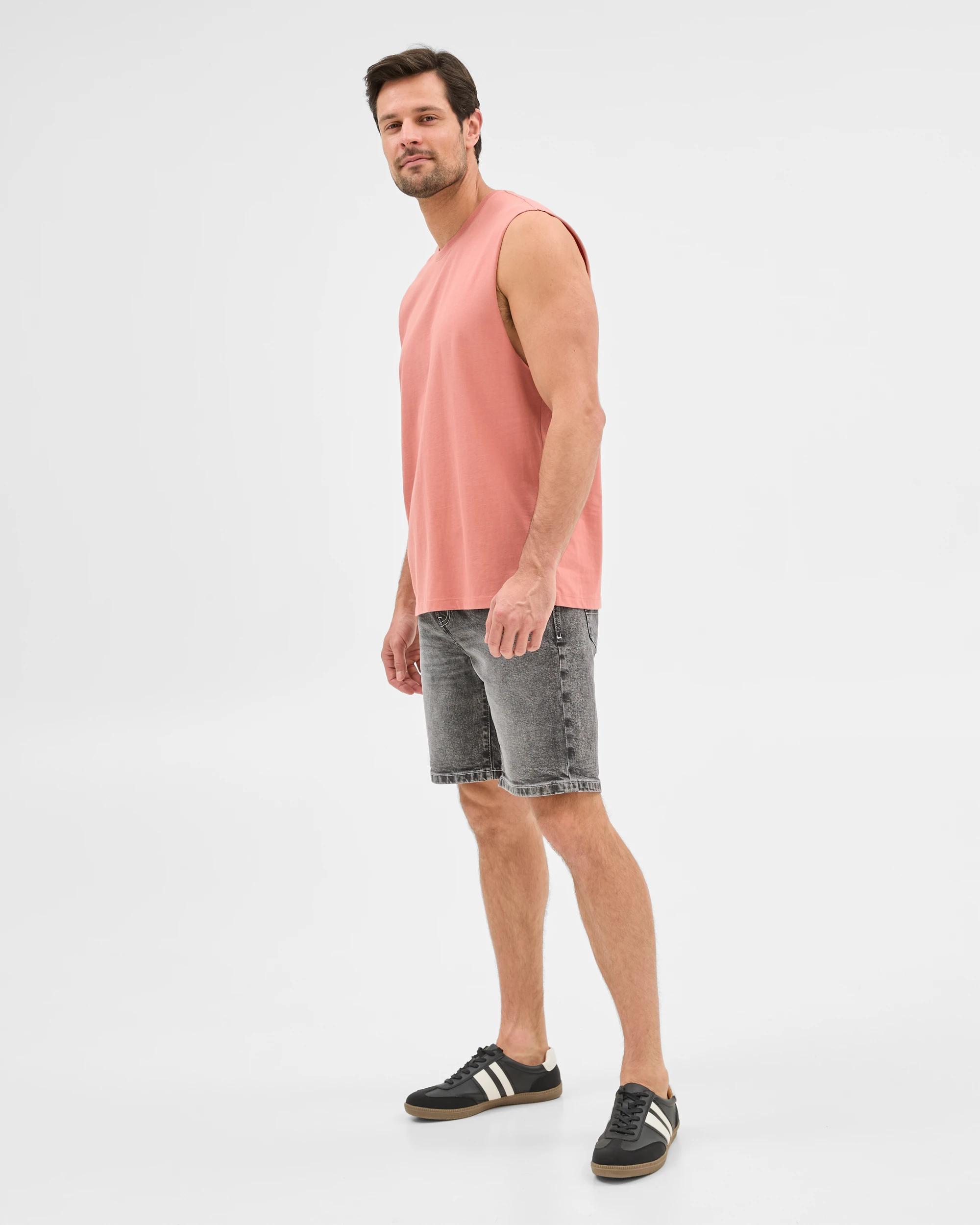 2 Target Australian Cotton Plain Tank Top BRICK, 2 of 6