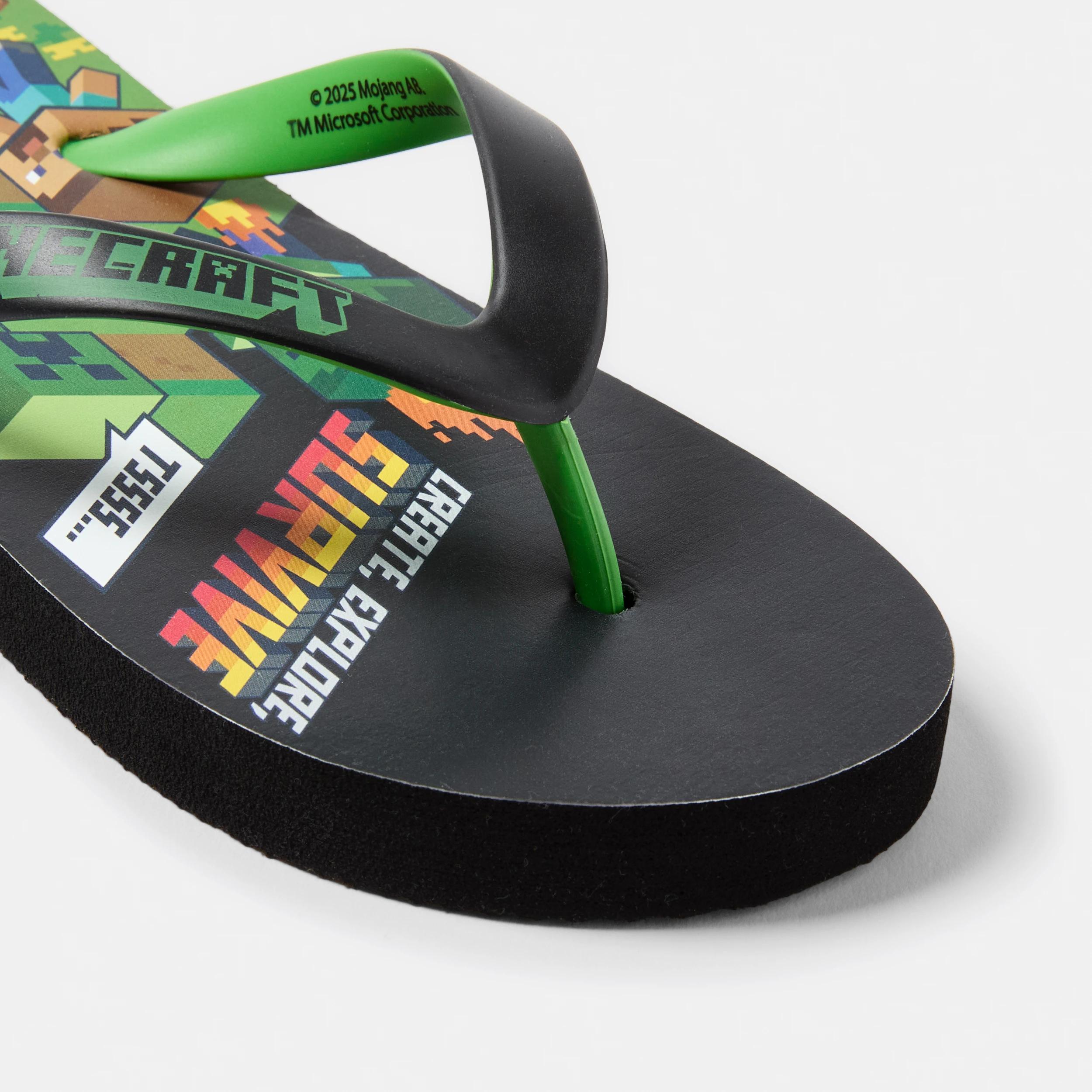 5 Senior Minecraft License Thongs MINECRAFT TH PR BLK, 5 of 5