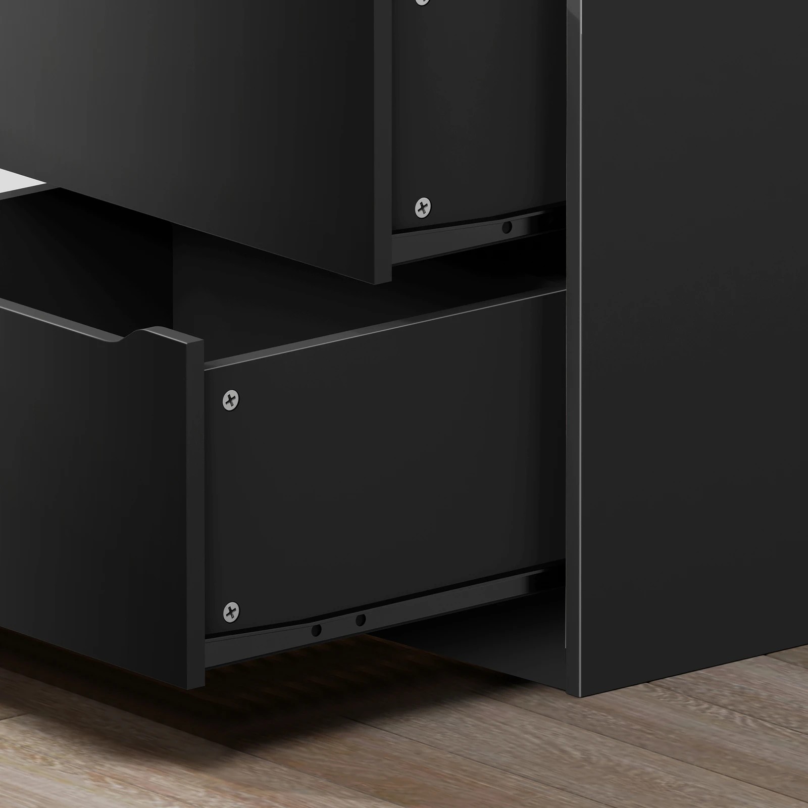 5 Alfordson Wardrobe 3 Drawers Clothes Storage Cabinet - Black, 5 of 10