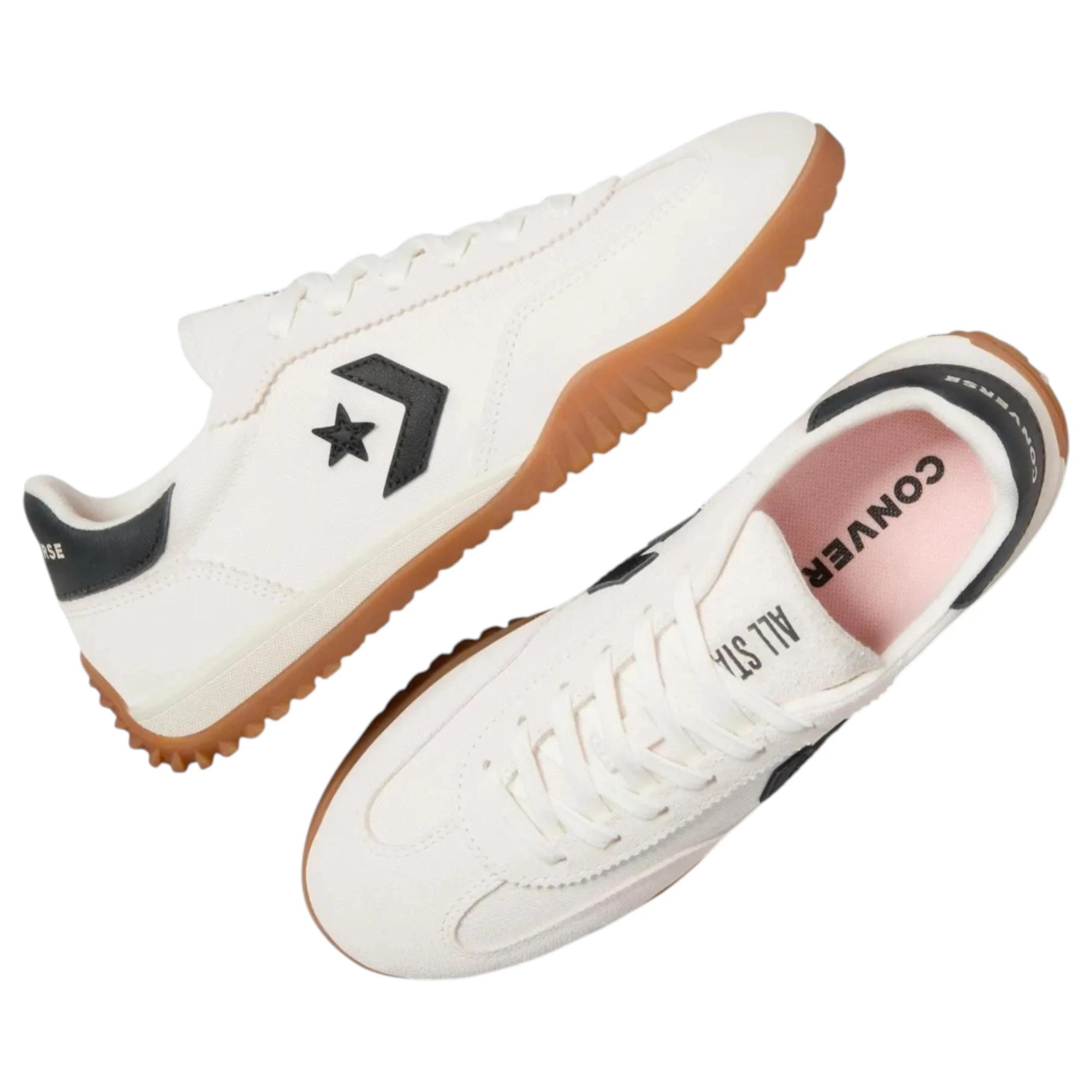 4 Converse Unisex Run Star Trainer Low Top Egret Casual Shoes EGRET/BLACK/HONEY, 4 of 8