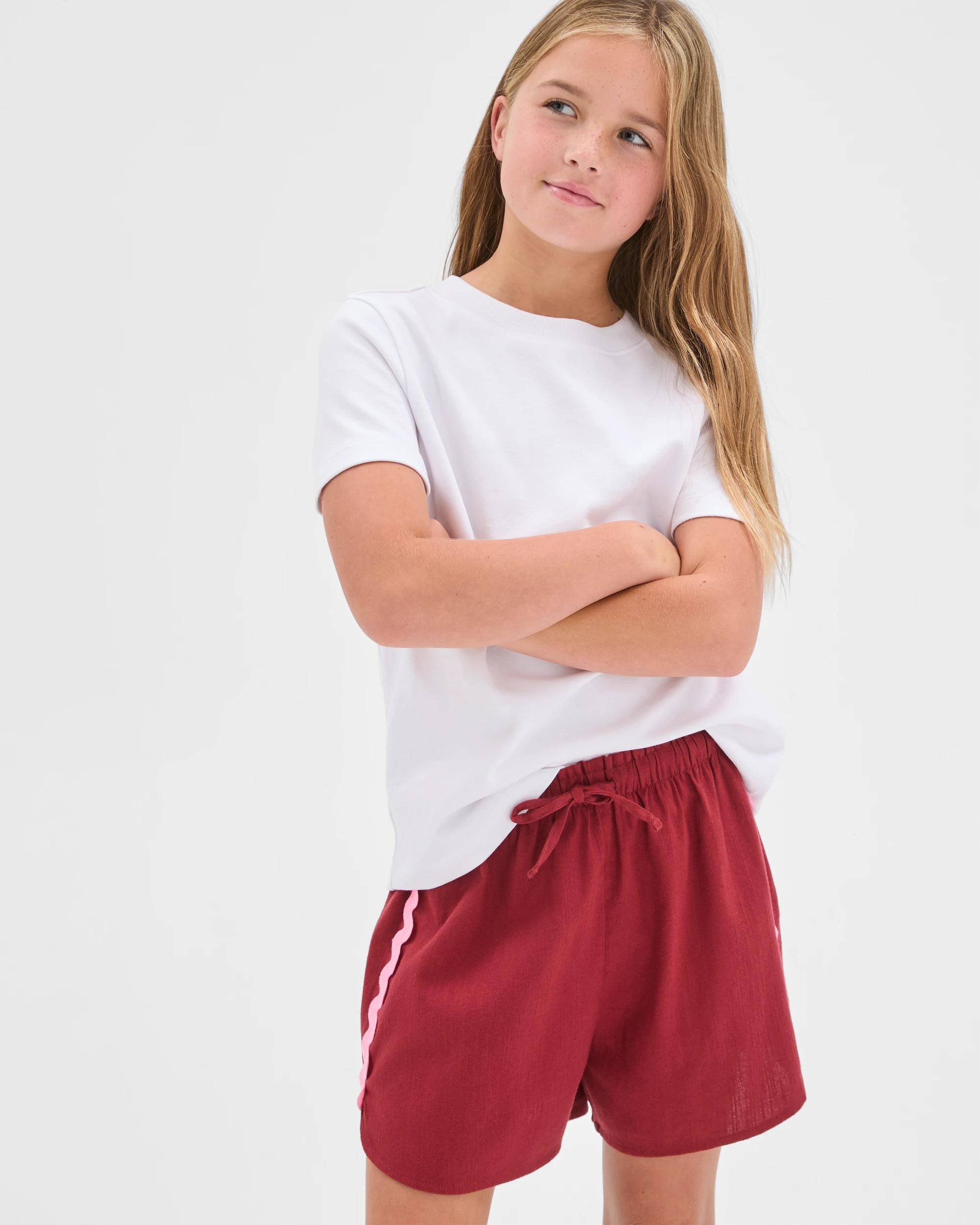 2 Target Kids Side Stripe Shorts BRICK/PINK, 2 of 6
