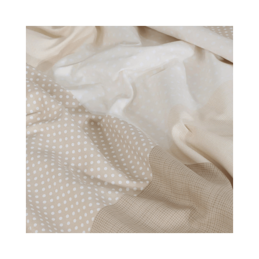 4 Amsons Beige Check Quilt Cover Set - Double?Brushed Microfiber, King Single
 - King Single Bed
 - pattern, 4 of 6
