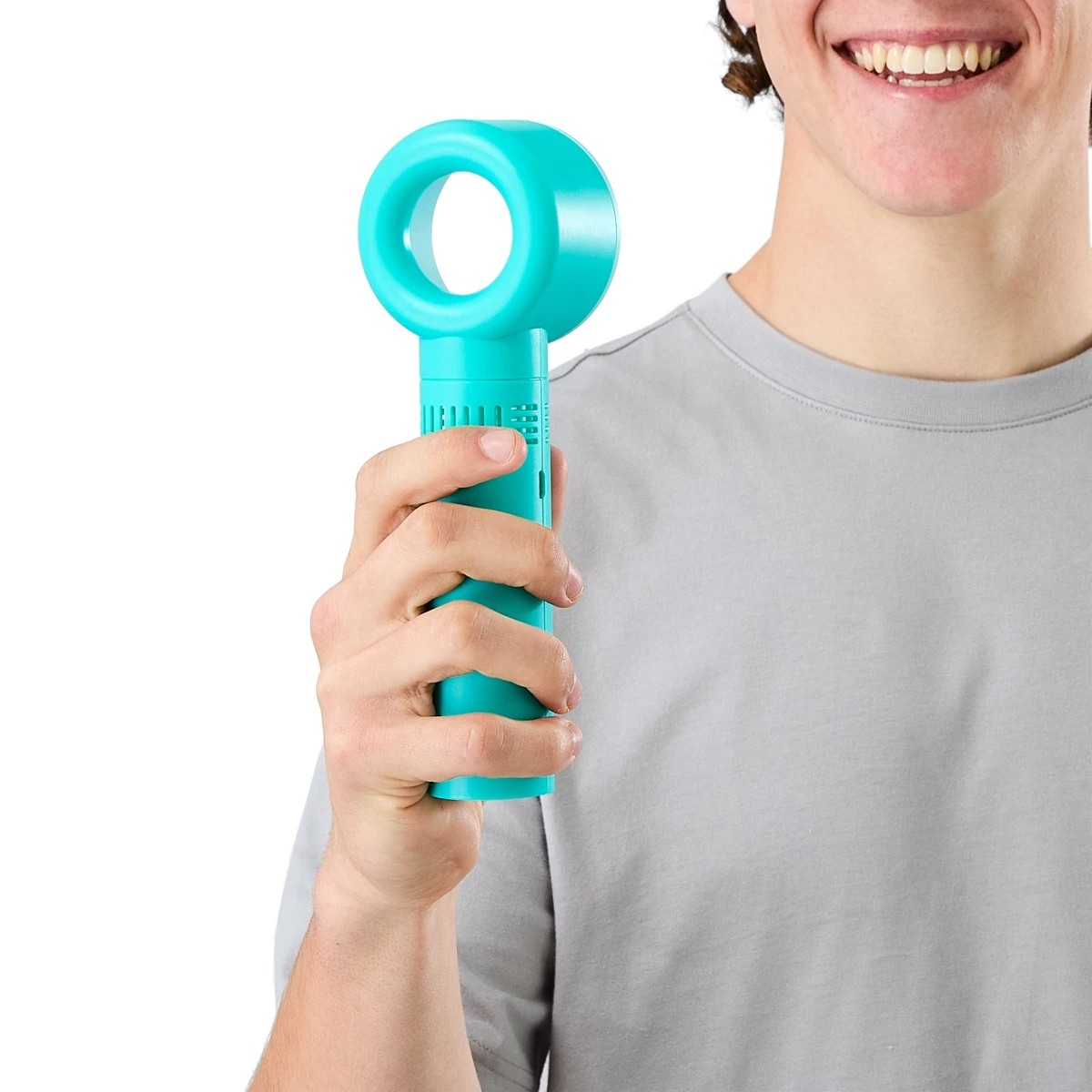 1 Bladeless Portable Handheld Fan - Green, 1 of 10