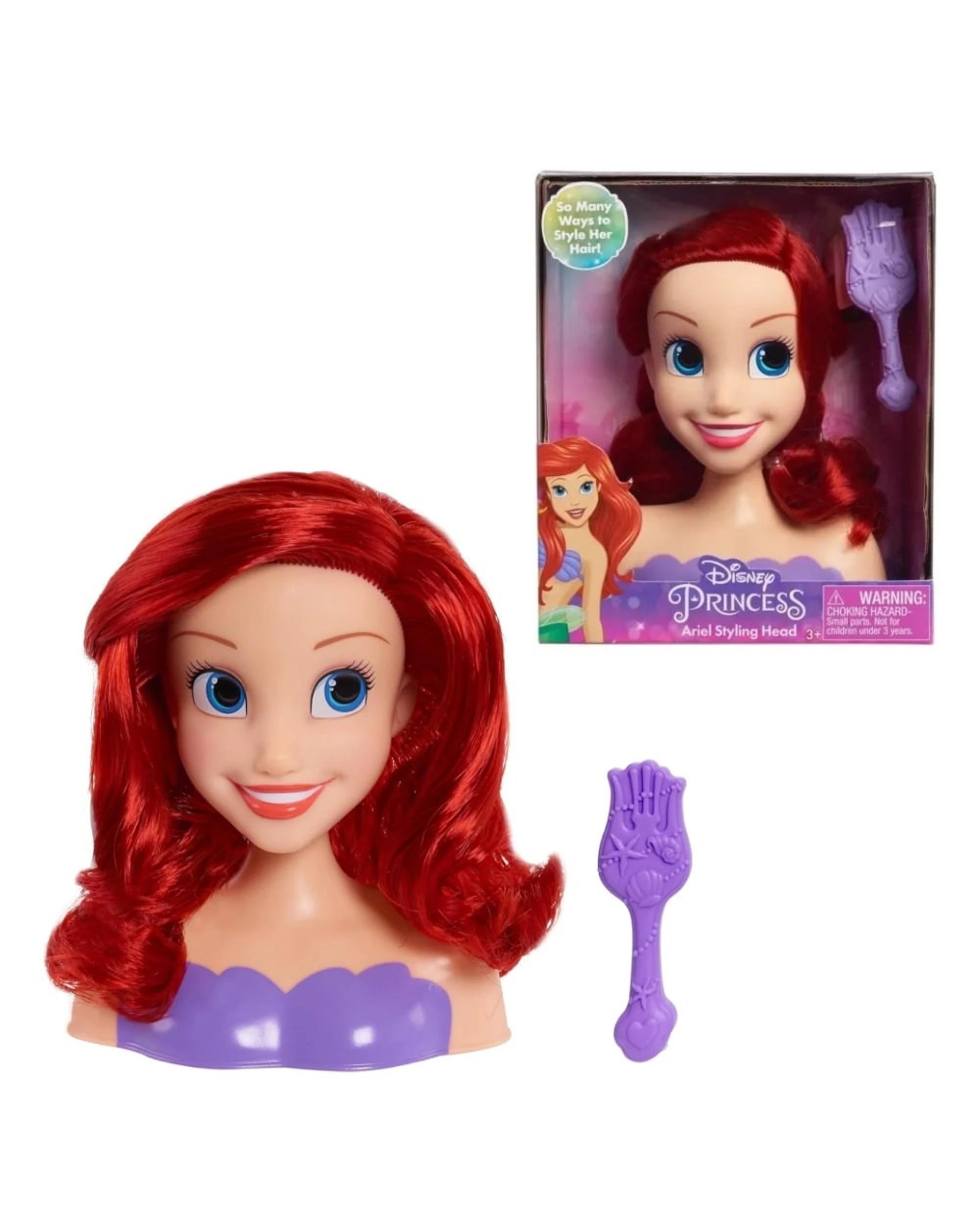 1 Disney Princess Ariel Mini Styling Head, 1 of 4