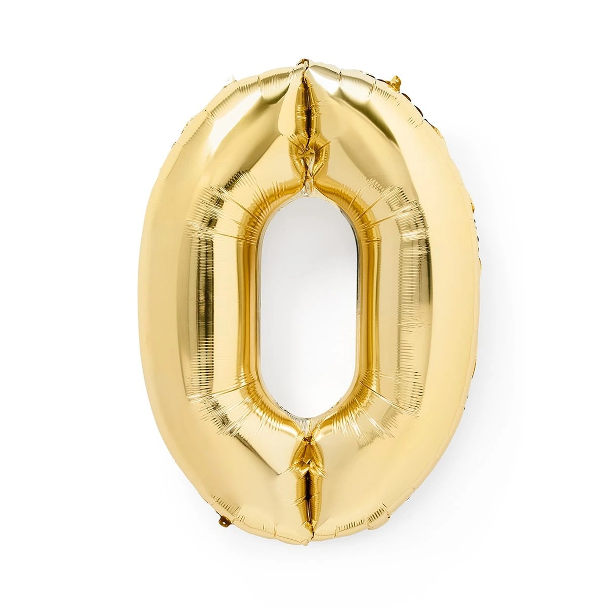 1 Gold Look Giant Number 0 Foil Balloon, 1 of 5