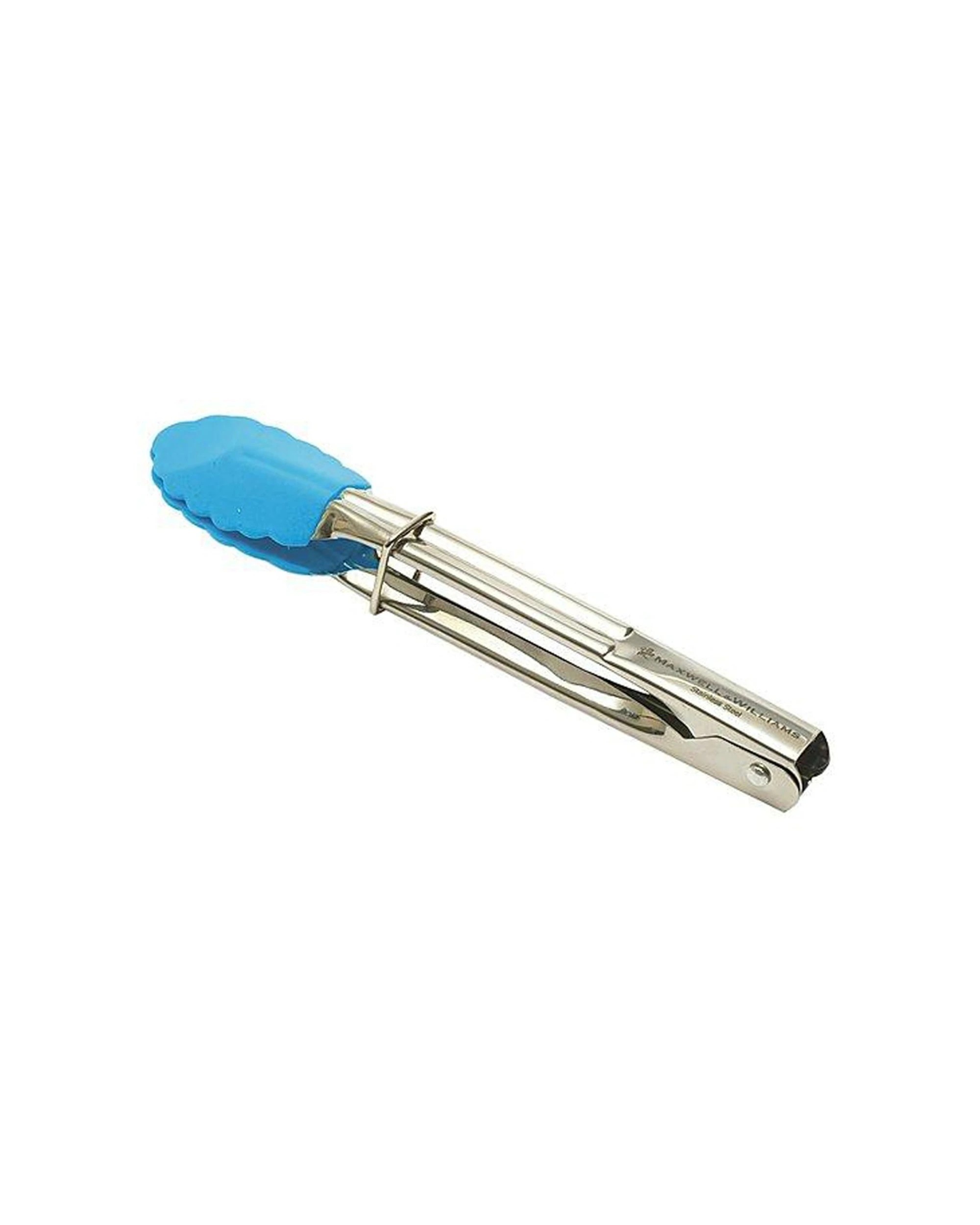 2 Maxwell & Williams 6PK Grabbers Mini Tongs 18cm Stainless Steel Silicone - Blue, 2 of 2