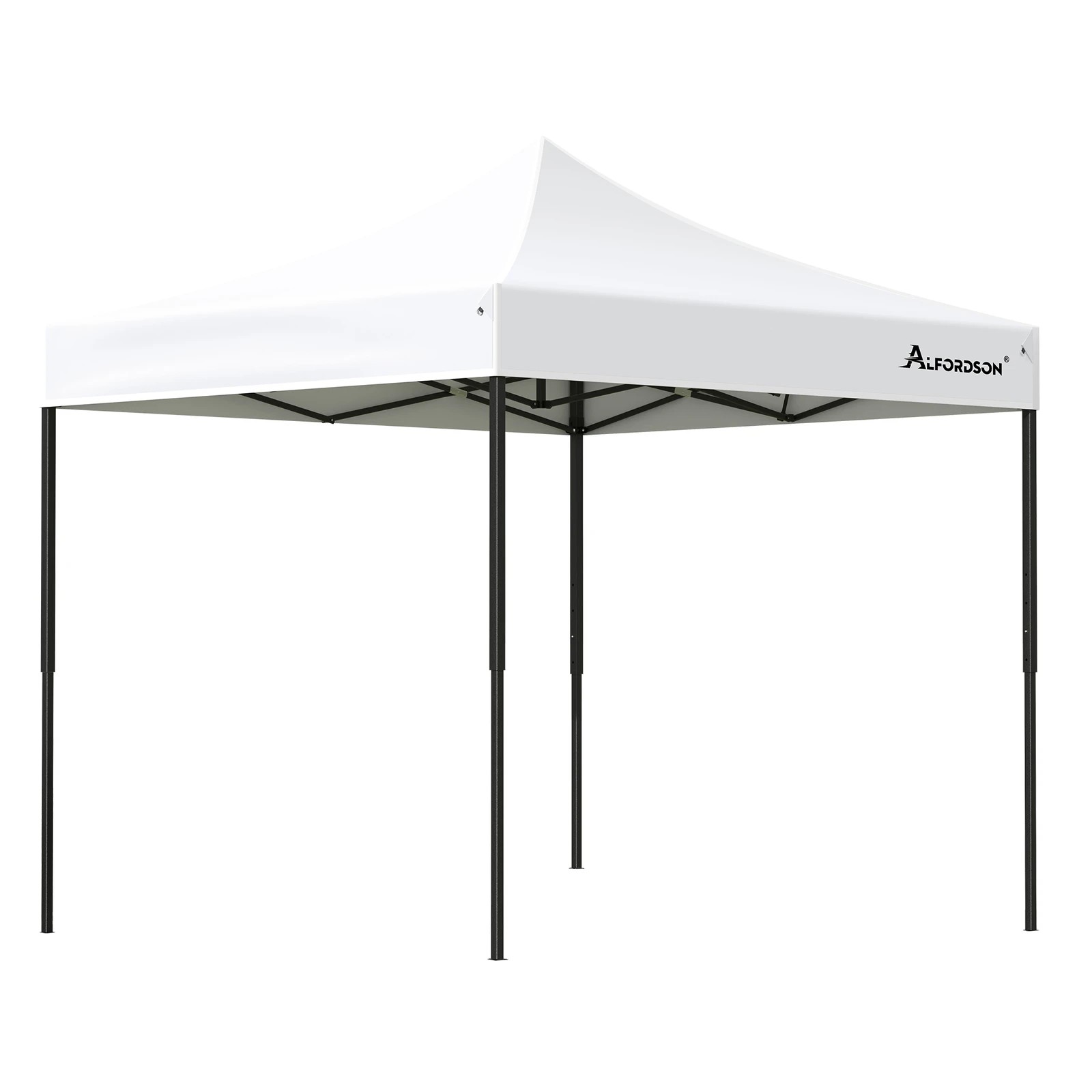 1 Alfordson Gazebo 3x3m Pop Up Marquee 600D Oxford Folding Outdoor Tent - White, 1 of 10