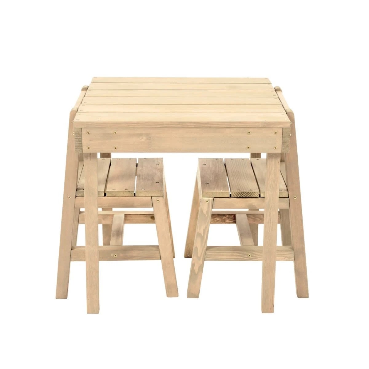 2 Wooden Table and Chairs, 2 of 6