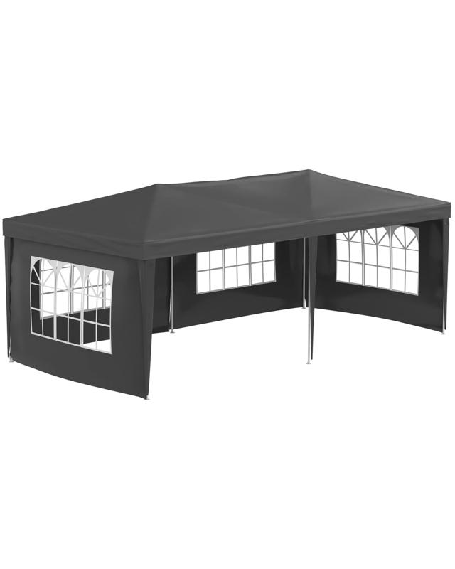 Advwin 3x6m Marquee Gazebo Outdoor Wedding Canopy Tent 4 Sidewalls - 