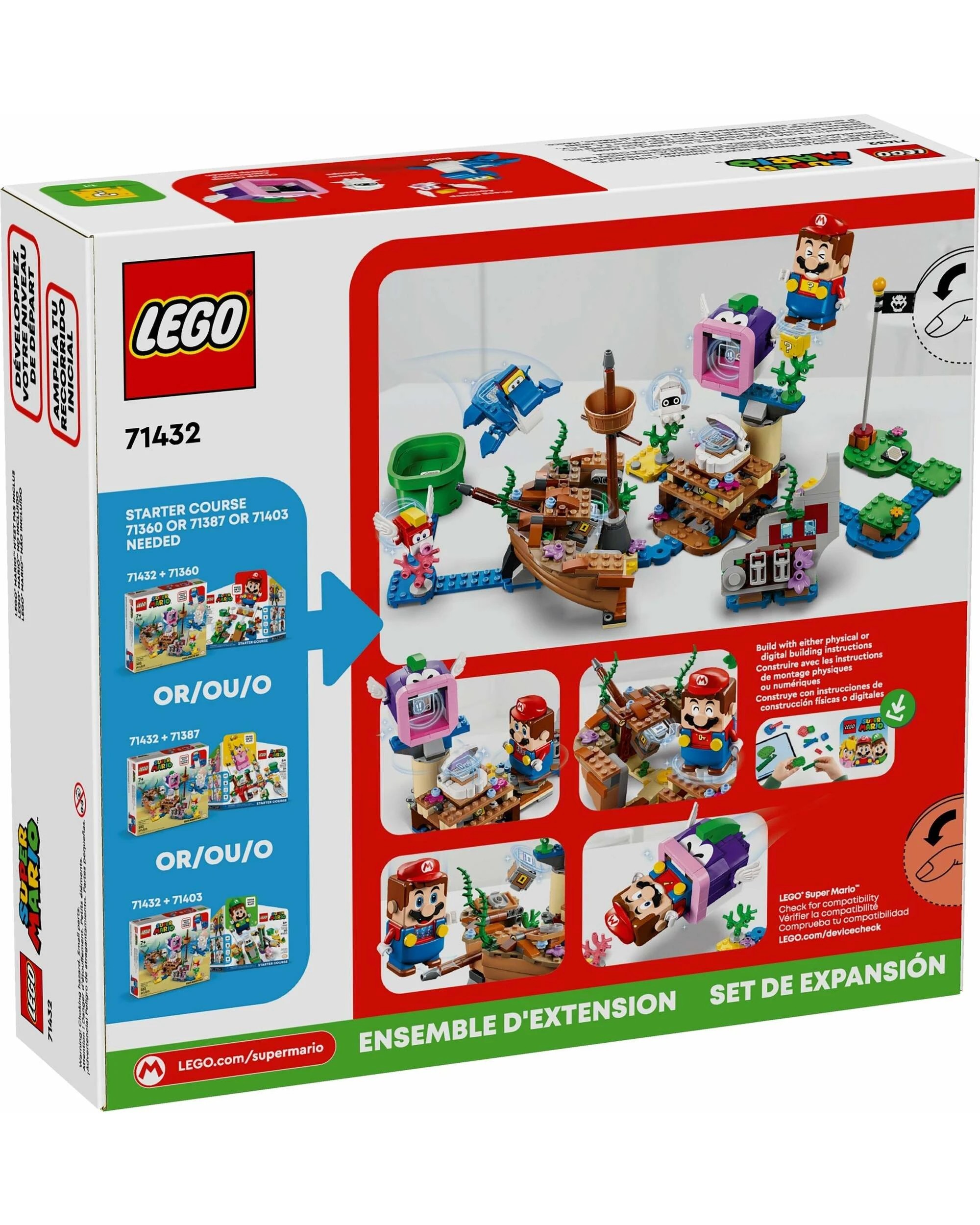 2 LEGO Super Mario 71432 Dorrie's Sunken Shipwreck Adventure Expansion Set, 2 of 4