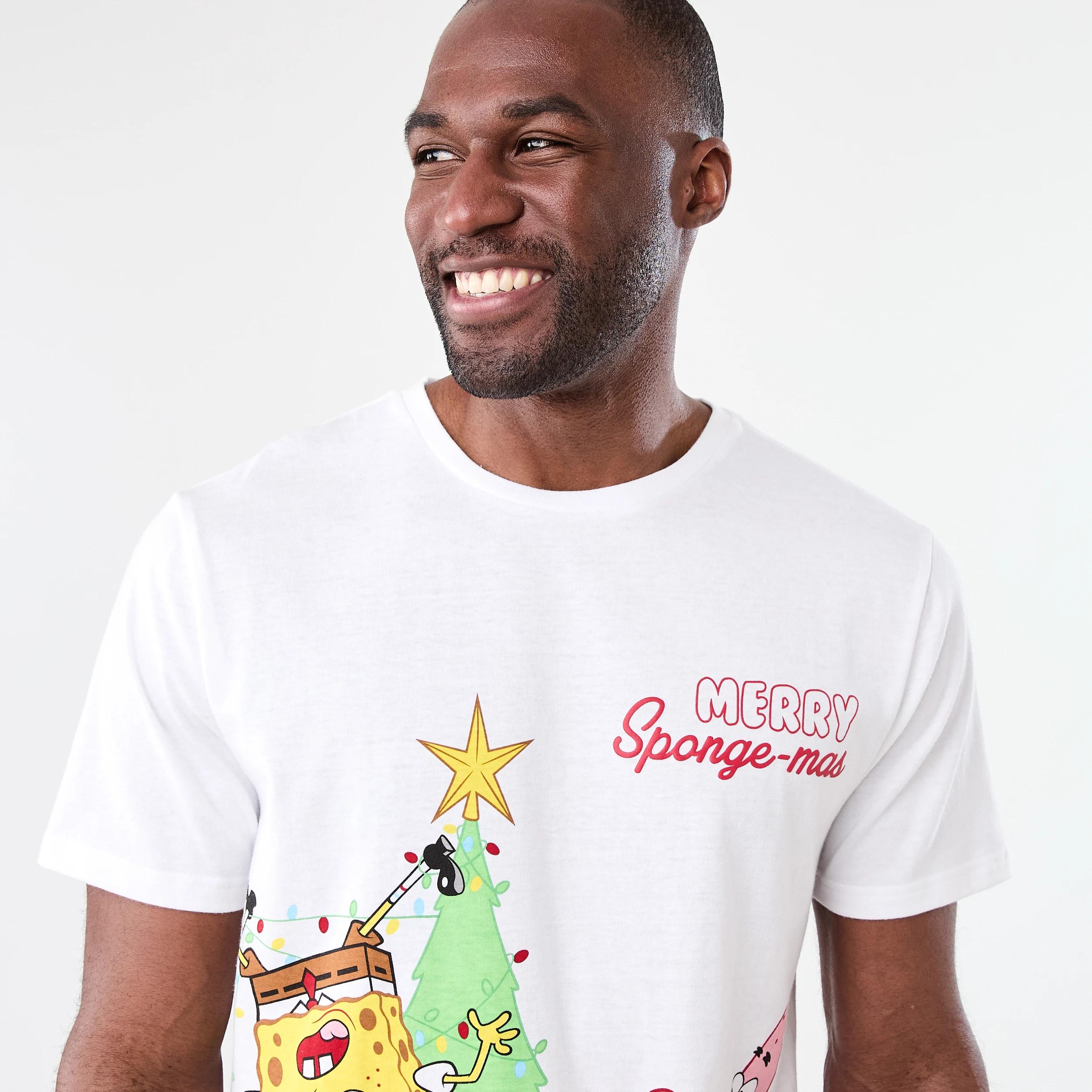4 SpongeBob License Short Sleeve Top and Knit Shorts Family Matching Pyjama Set SPONGEMAS XMAS FAMILY, 4 of 8