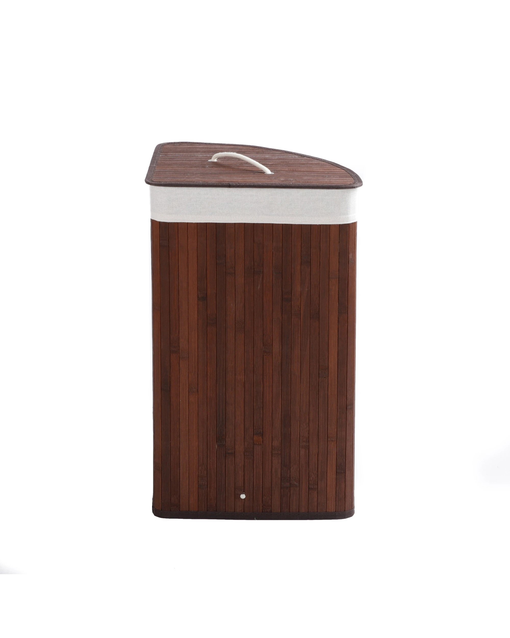 6 Sherwood Home Corner Folding Bamboo Laundry Hamper 35x35x60cm - Brown, 6 of 7