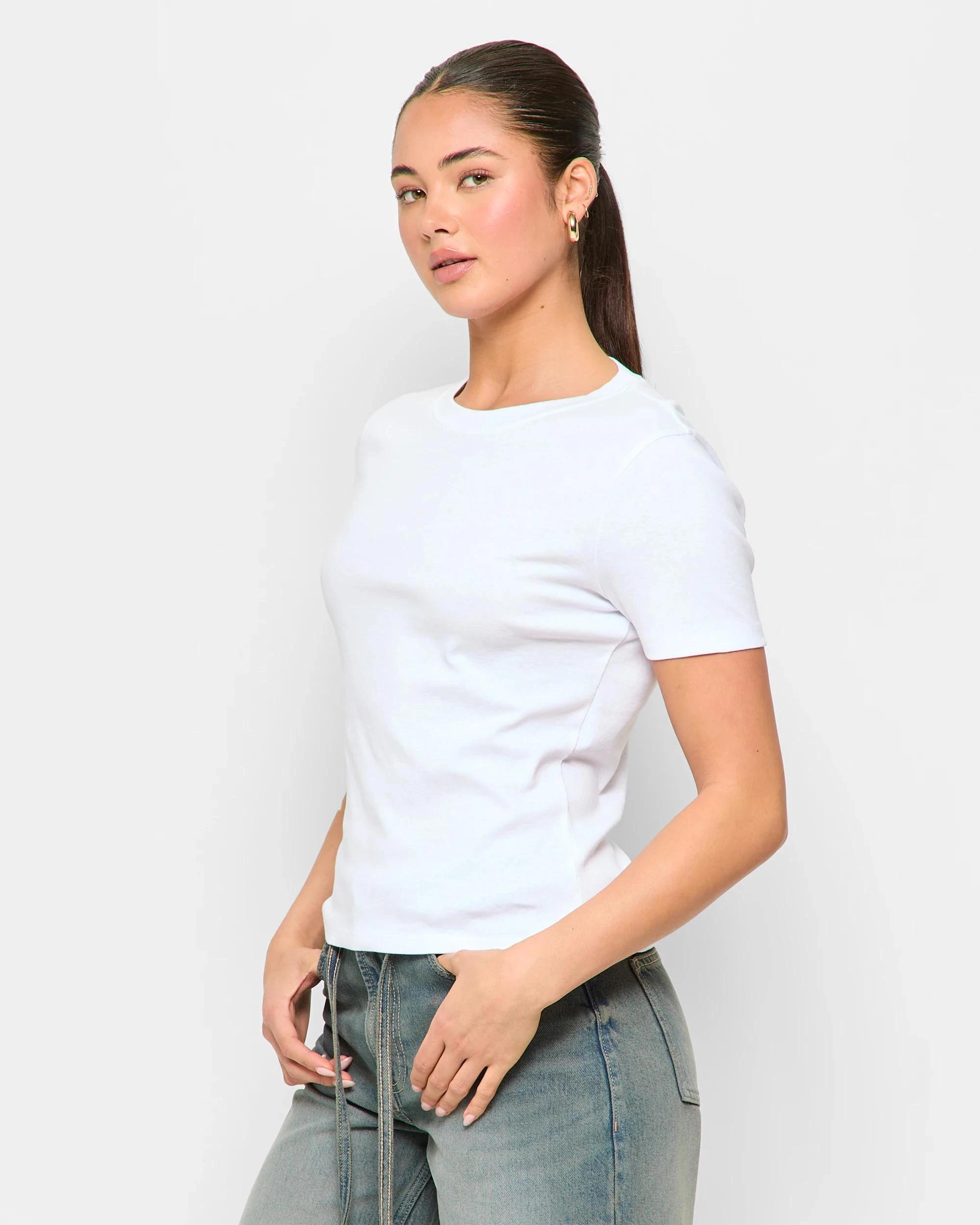 3 Australian Cotton True To Size T-shirt - Lily Loves WHITE, 3 of 5