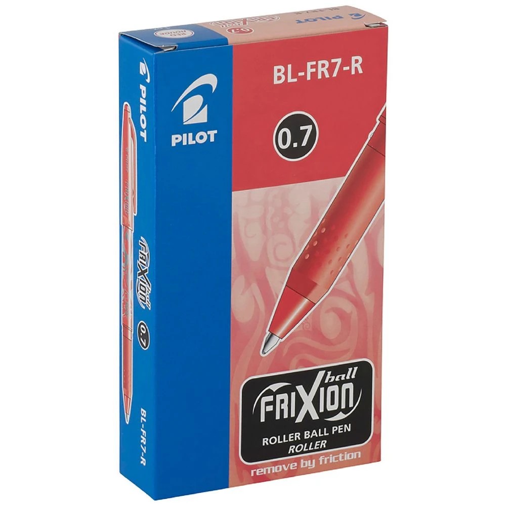 1 PILOT Frixion Ball Erasable Gel Pen 0.7mm Red 12 Pack, 1 of 4