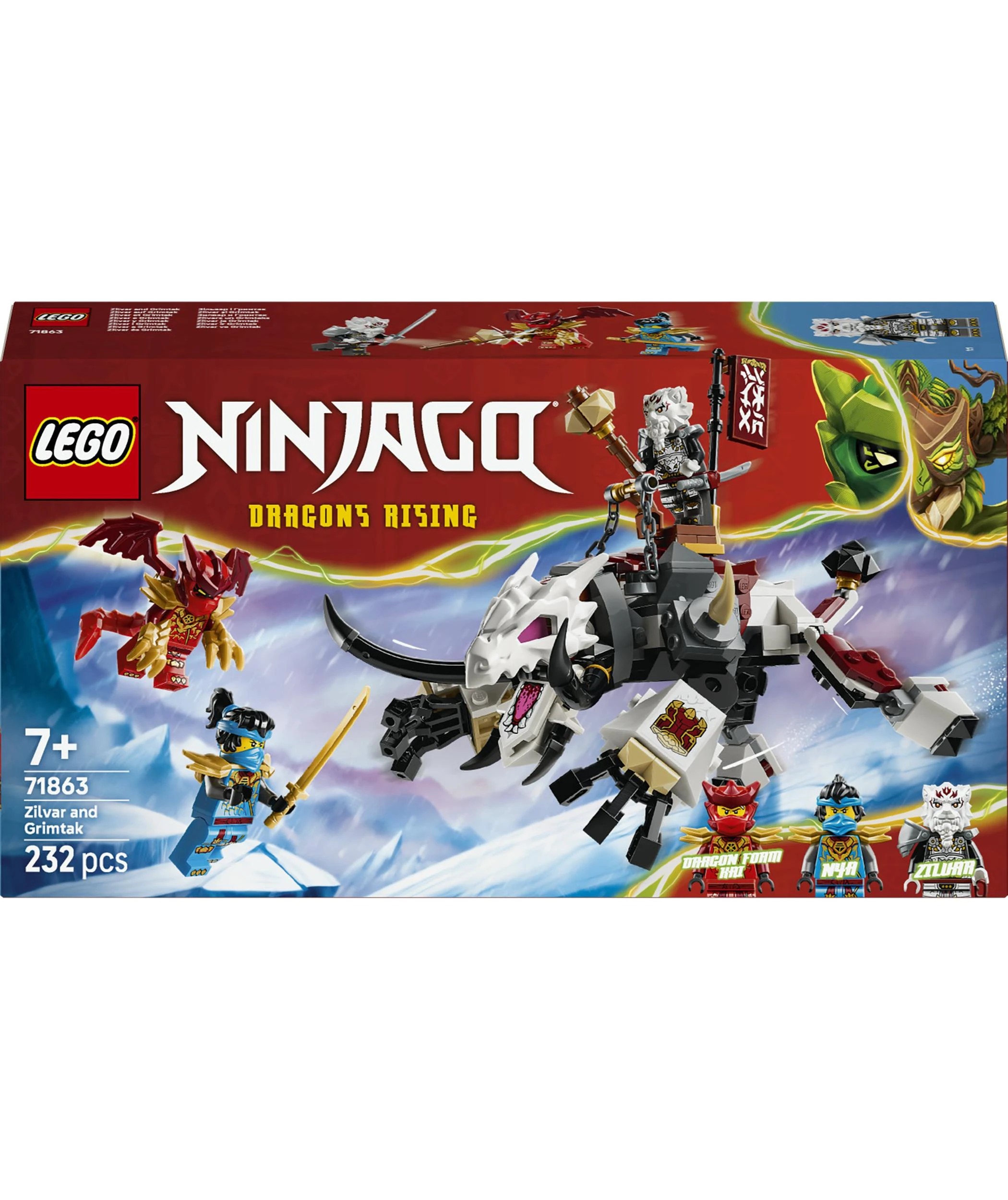 1 LEGO Ninjago Zilvar and Grimtak the Dragon Beast 71863, 1 of 8