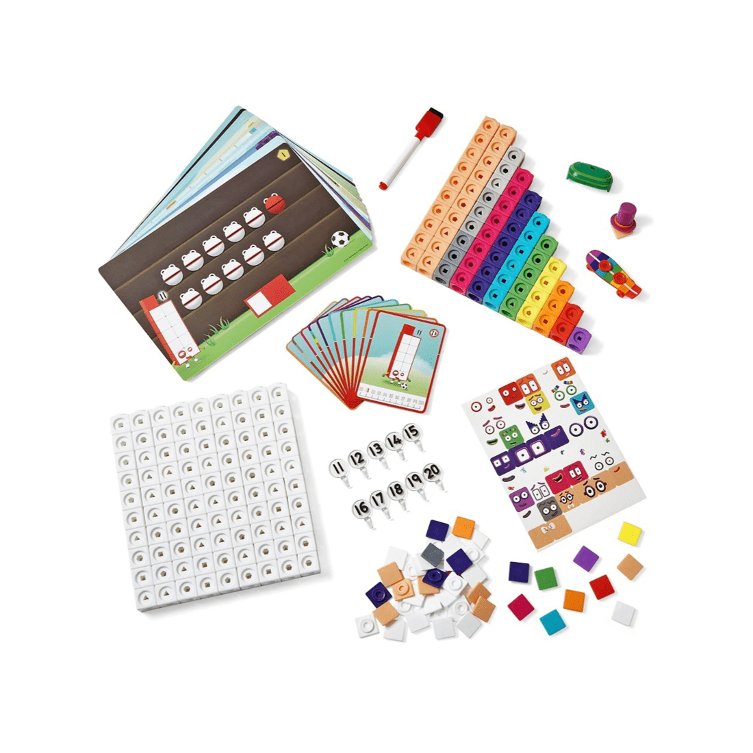 3 Hand2Mind NumberBlocks Mathlink Cubes Numberblocks 11-20 Activity Set, 3 of 3