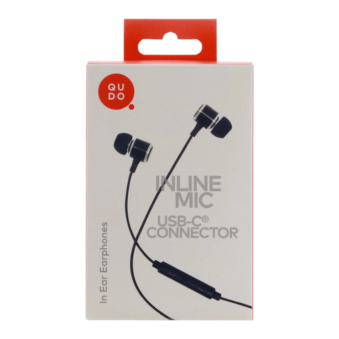 3 Qudo USB-C Earphones Black, 3 of 5