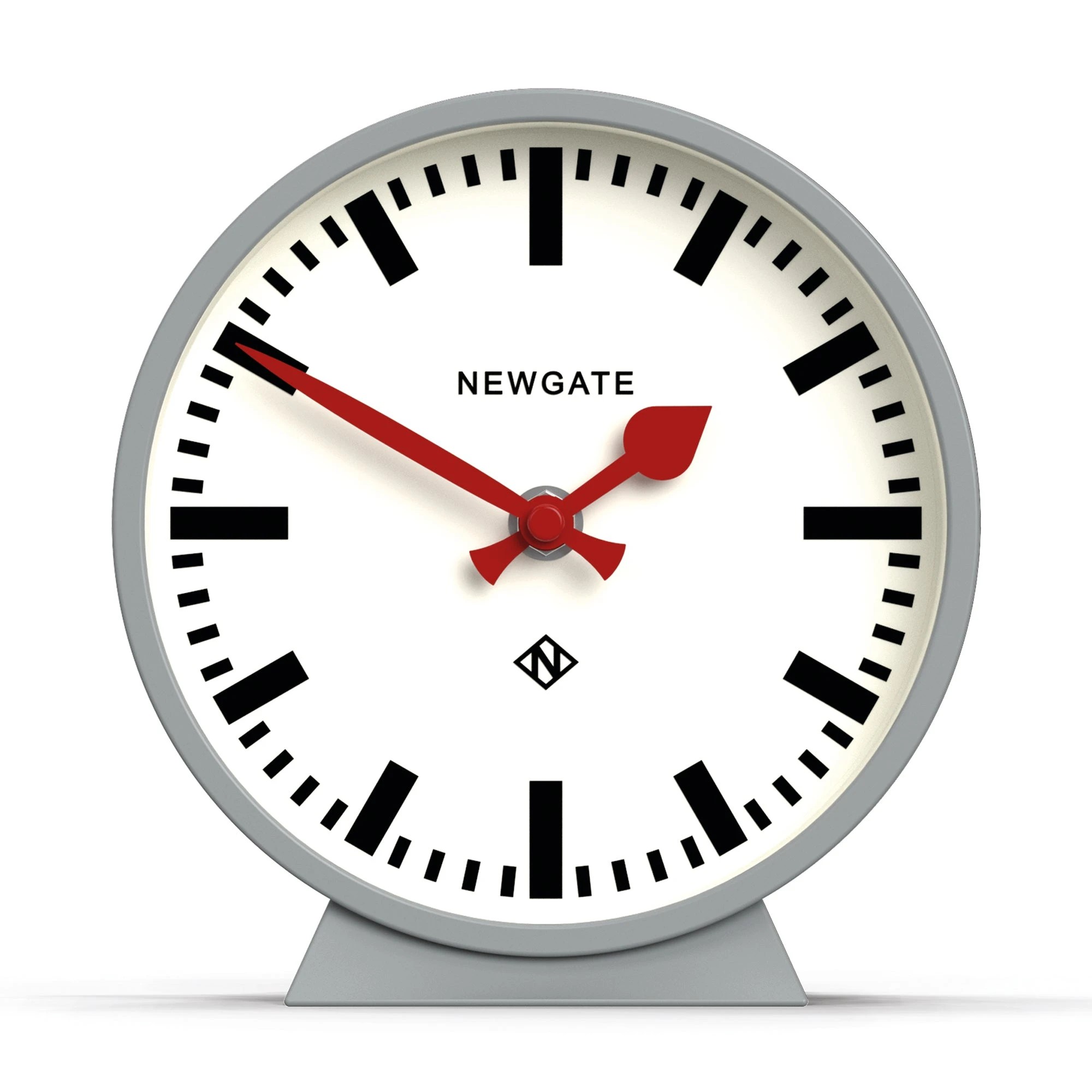 1 Newgate Railway Mantel Clock Posh Grey - Grey, 1 of 4