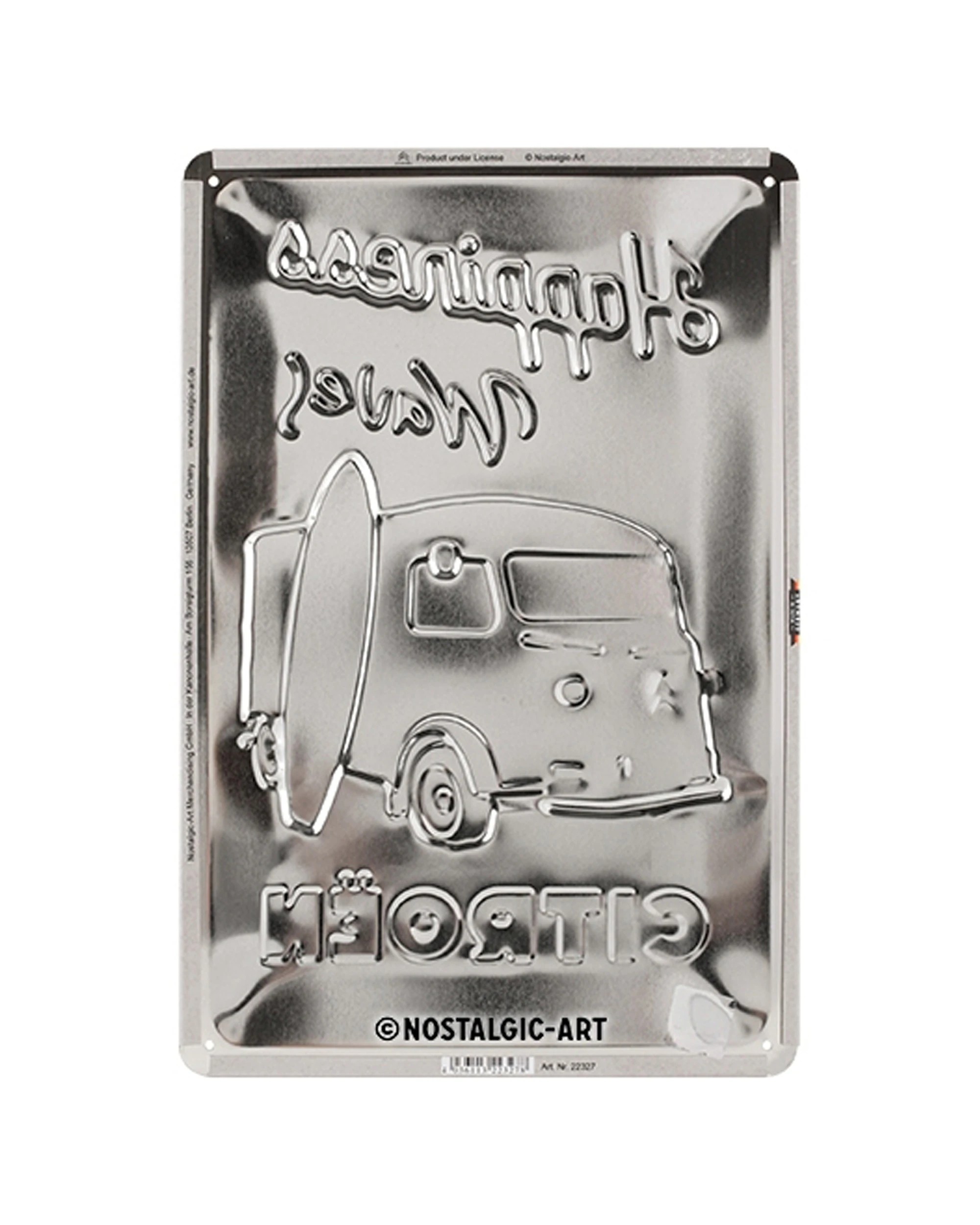 2 Nostalgic-Art Medium 20x30cm Metal Wall Art Sign Plaque - Citroen H Van Hit The Waves - Multi, 2 of 3