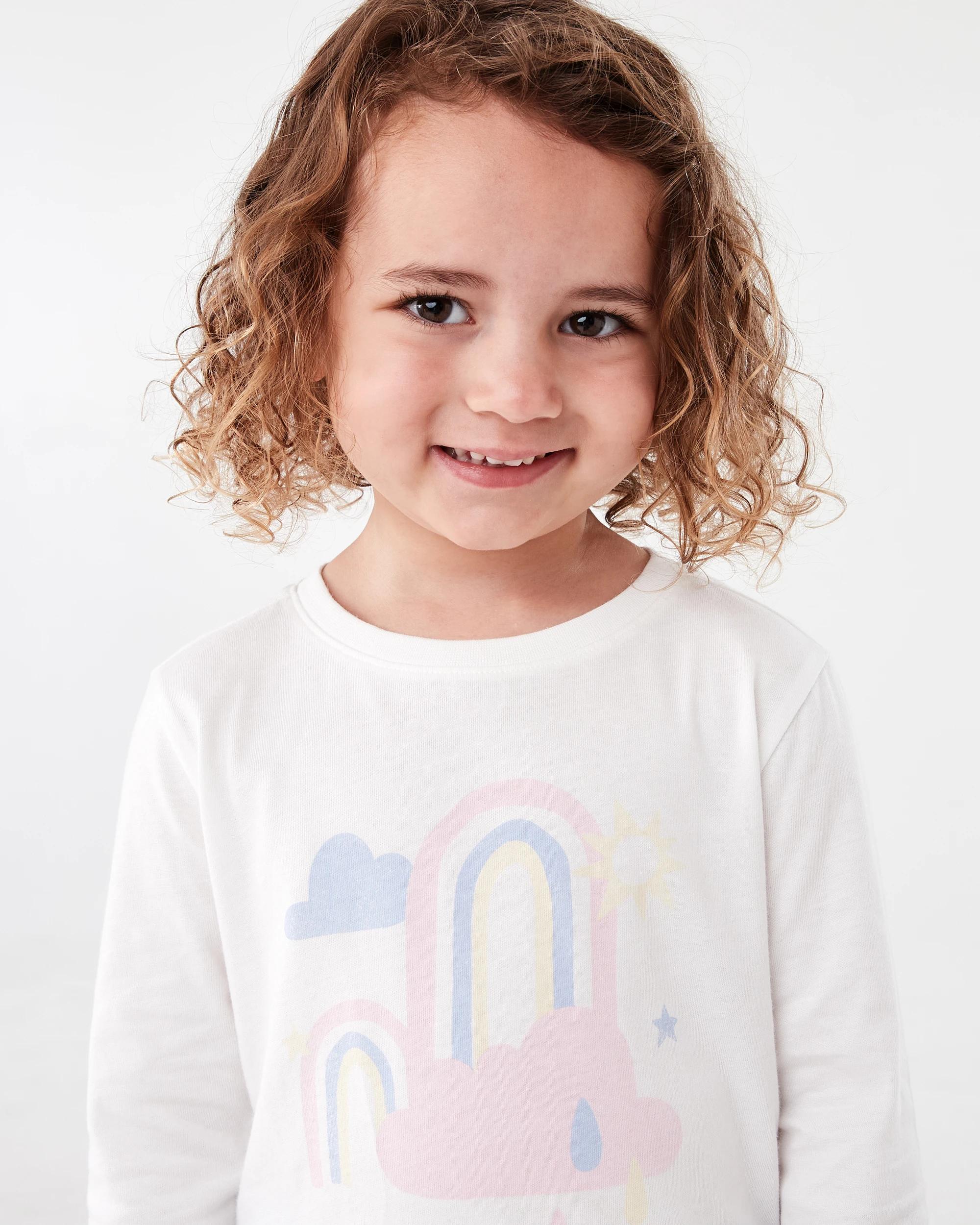 3 Print T-shirt Wht Rainbw, 3 of 6