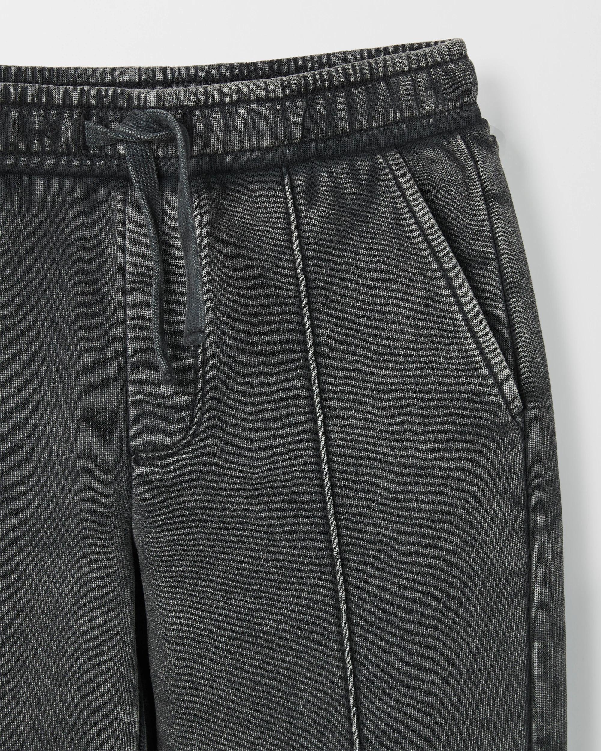 2 Target Kids Australian Cotton Blend Wide Leg Washed Trackpants BLACK, 2 of 2