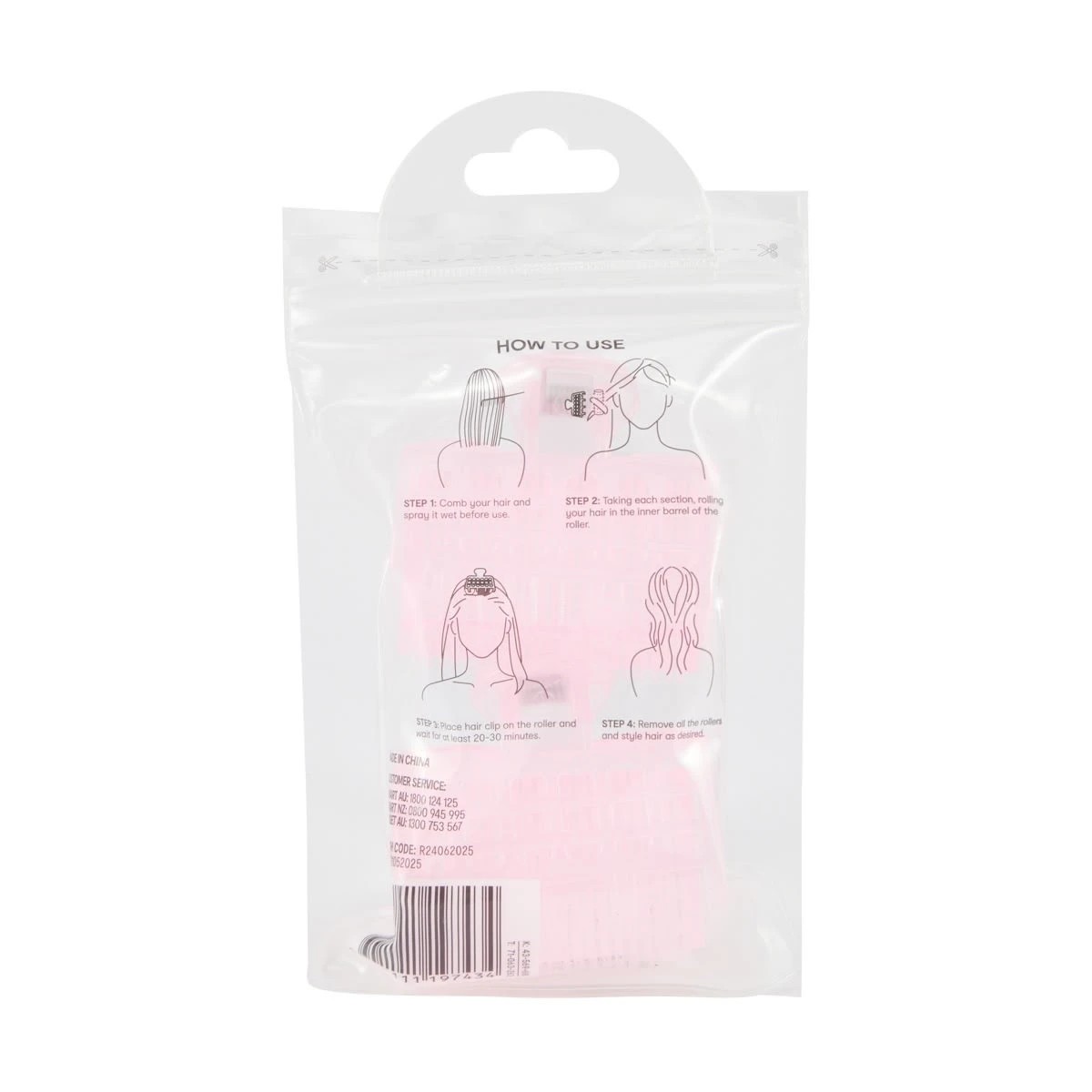 5 OXX Haircare 2 Piece Hair Rollers - Pink, 5 of 5