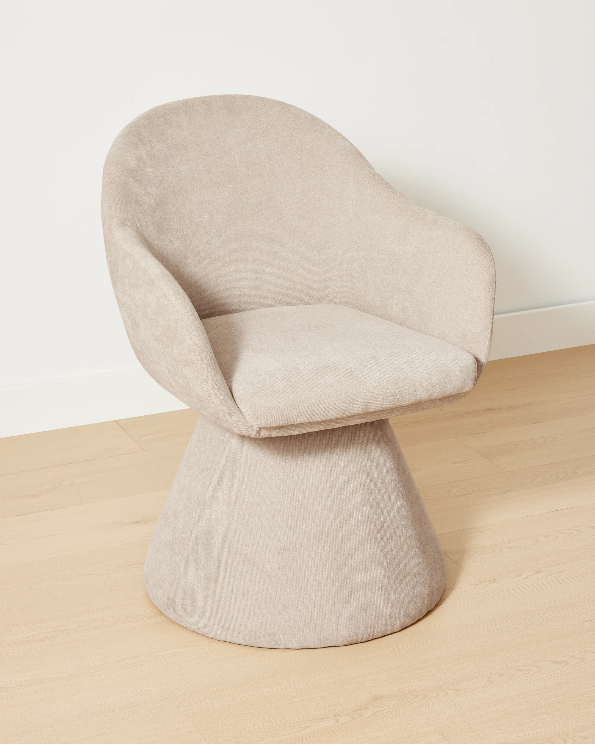 1 Gigi Swivel Dining Chair - Natural, 1 of 7