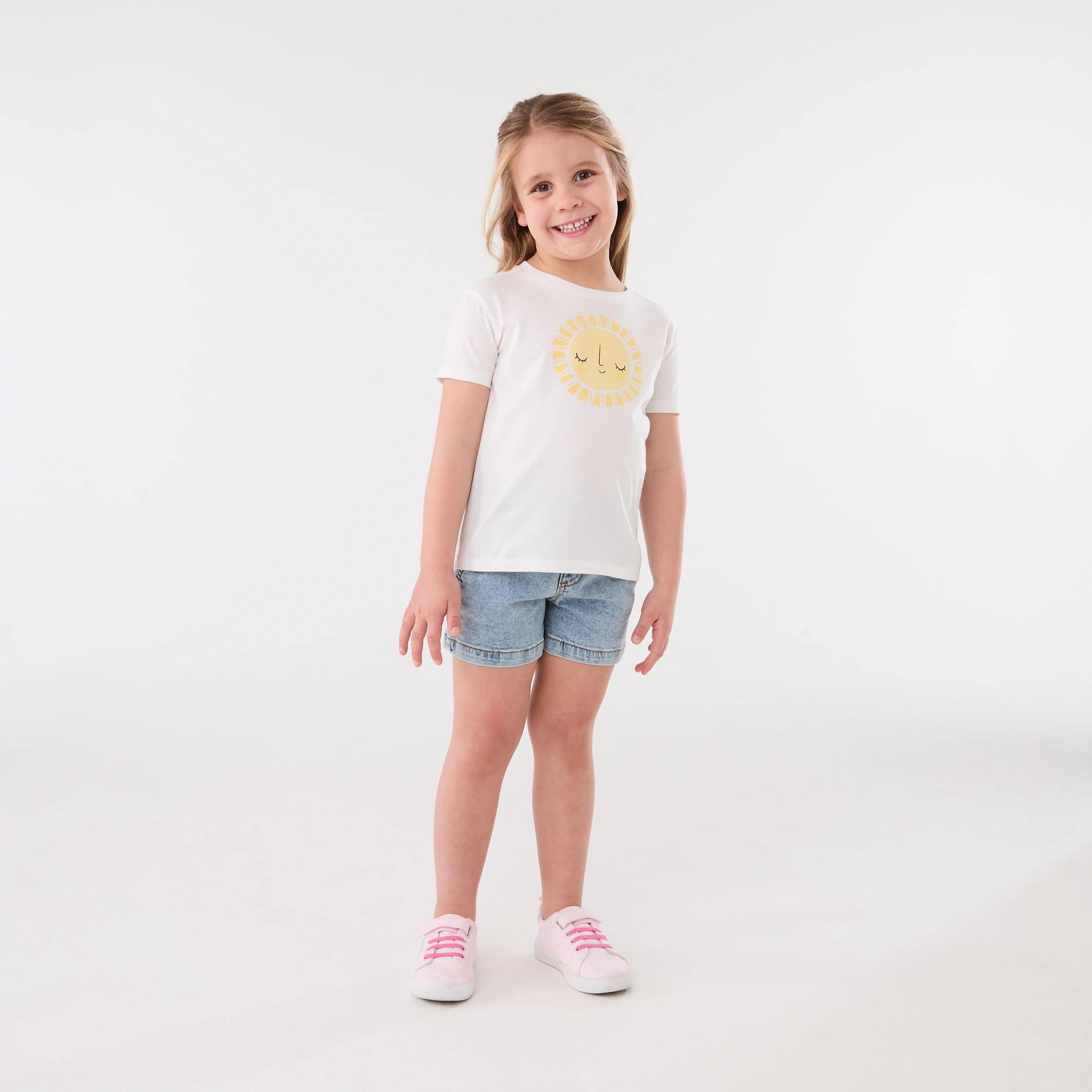 5 Printed T-shirt Wht Sun, 5 of 6