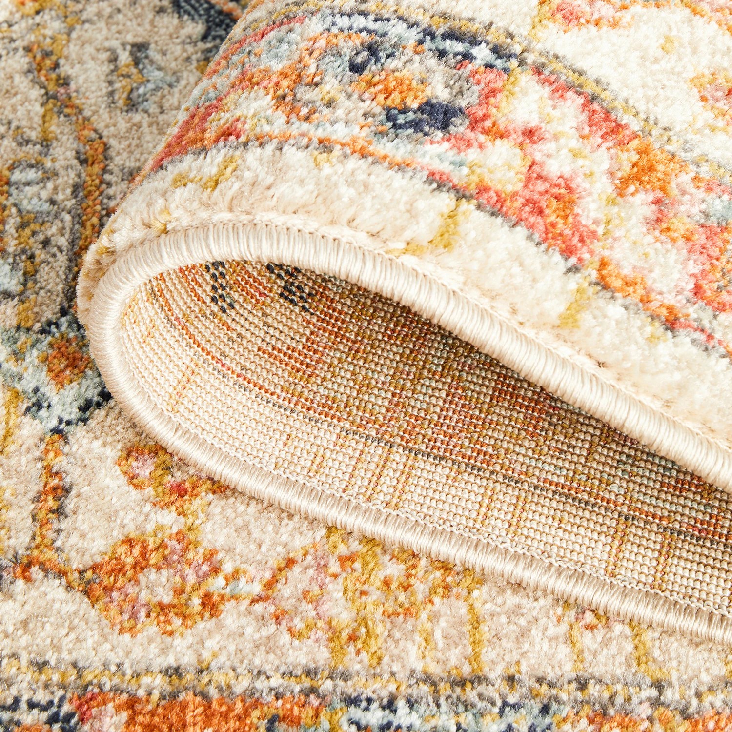 9 Common Ground Rugs Eterna 850 500x80cm - Extra Large Runner Power Loomed Pet Friendly Rug - Beige, 9 of 9