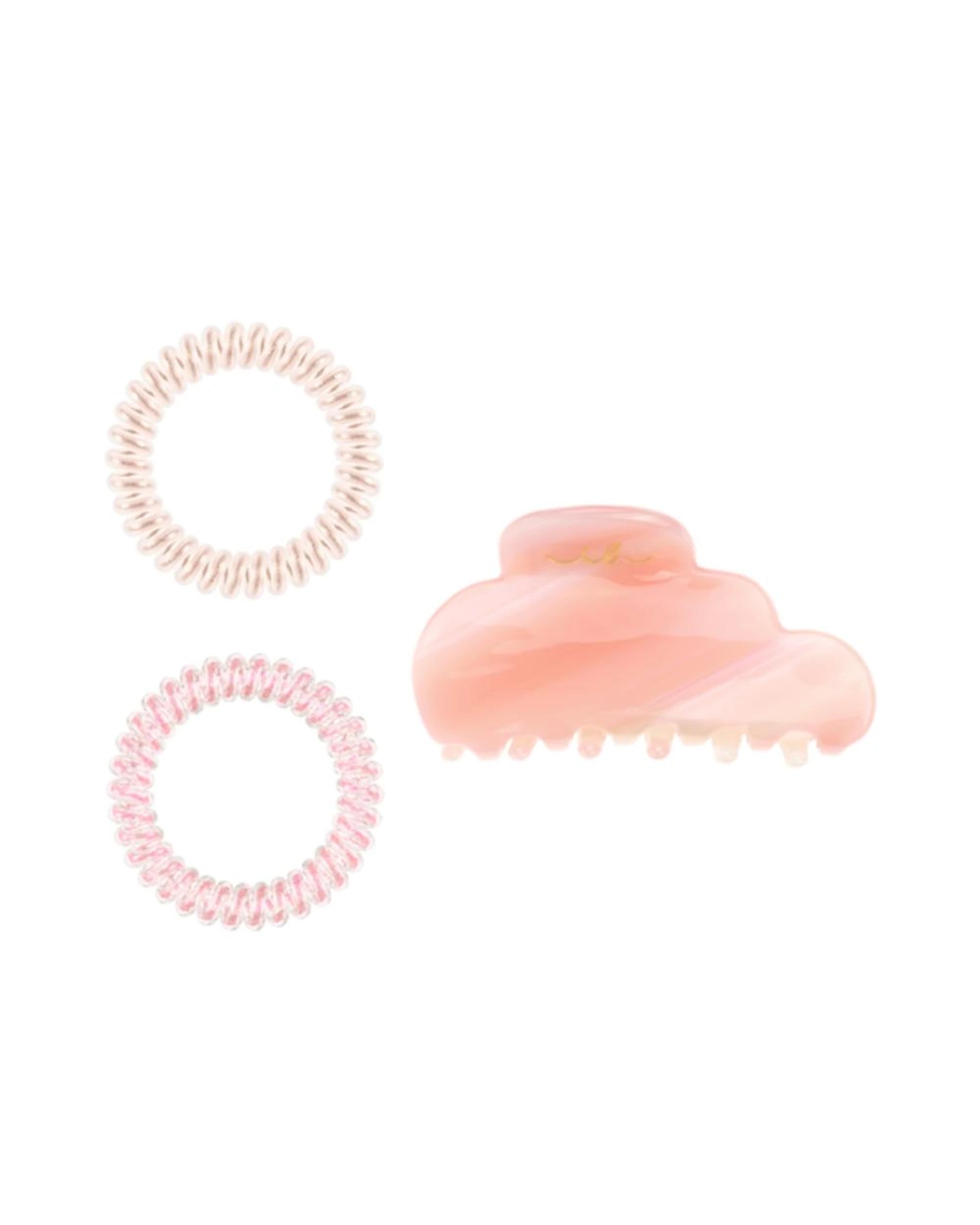 2 Invisibobble Cloudpop Spiral Hair Tie & Claw Clips  7 Piece Gift Set - Pink, 2 of 2