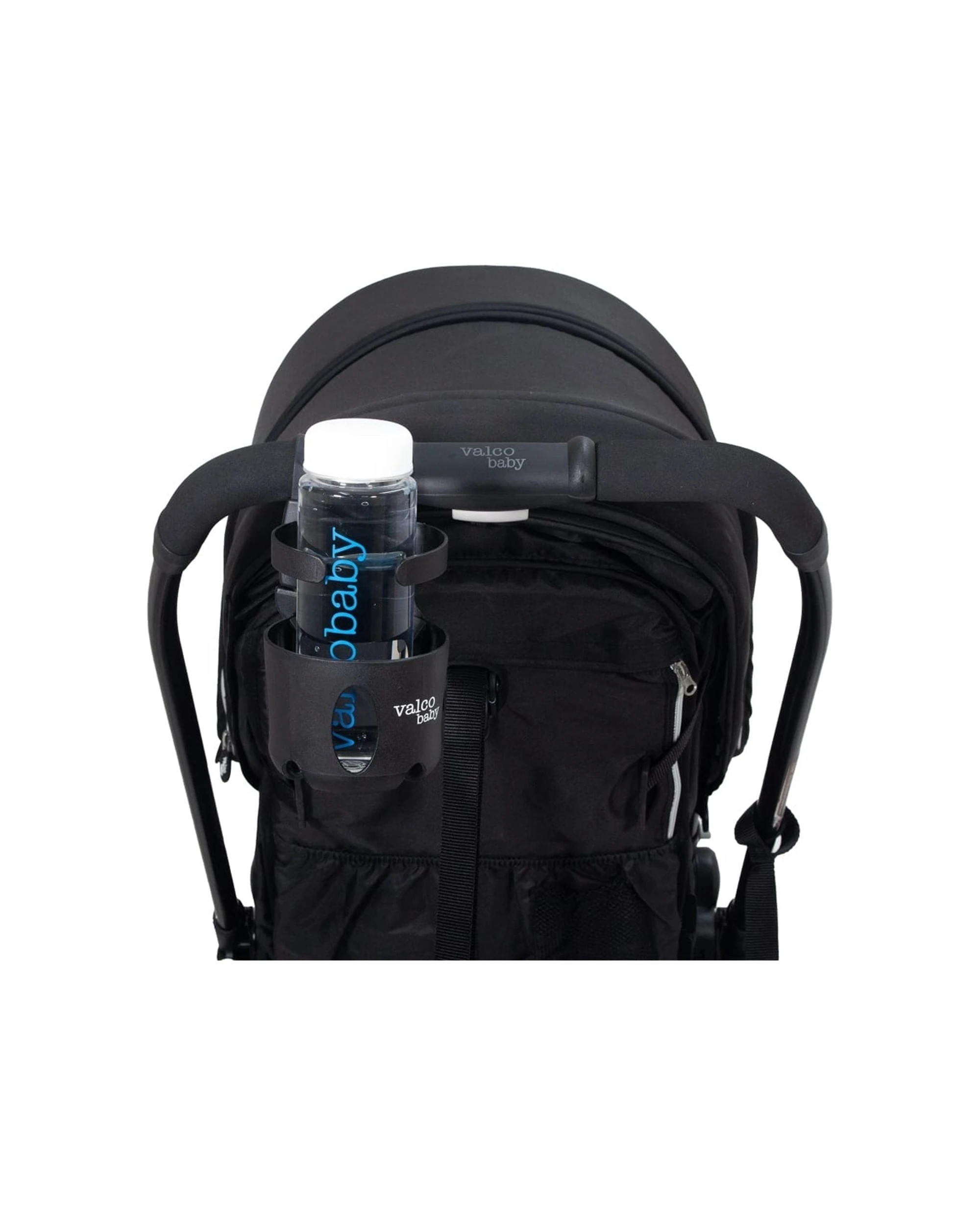 4 ValcoBaby Pram Stroller Cup And Bottle Holder Universal Fit Large Cups - Black, 4 of 5