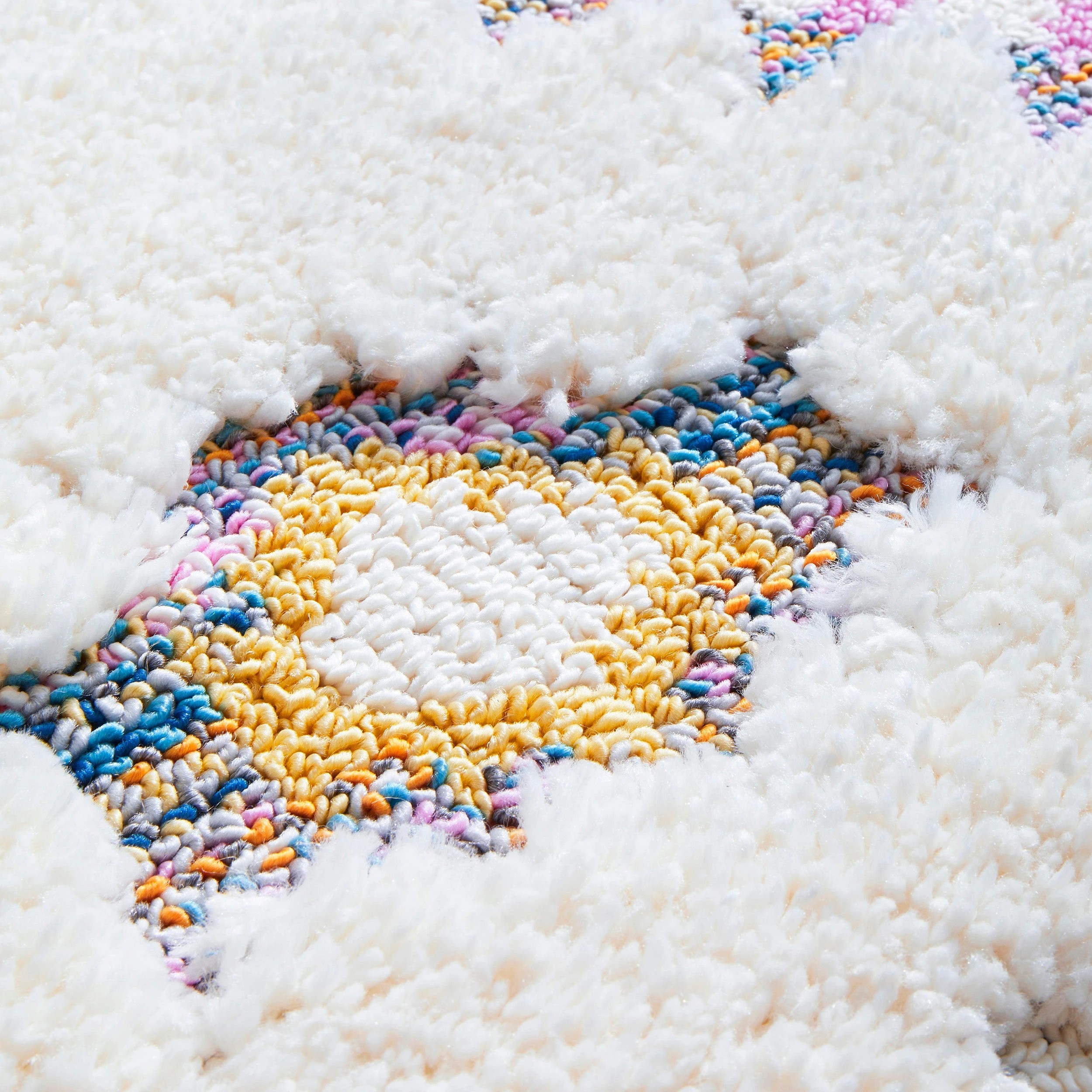 4 Common Ground Rugs Remy Layla 340x250cm - Extra Large Shag Rug - White, 4 of 7