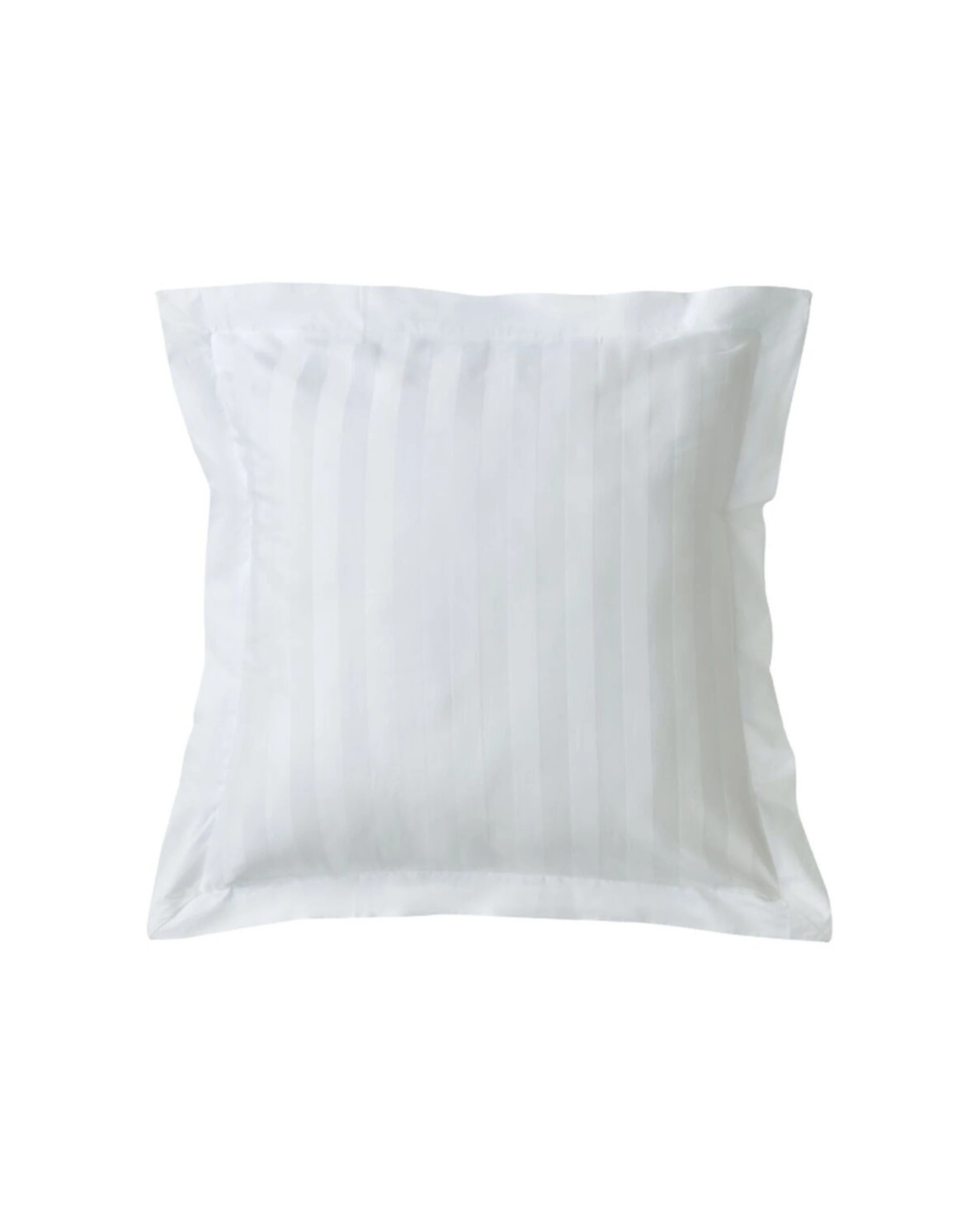 2 Grosvenor House 500TC Hotel Stripe Tailored 100 Percent Cotton European Pillowcase - White, 2 of 3