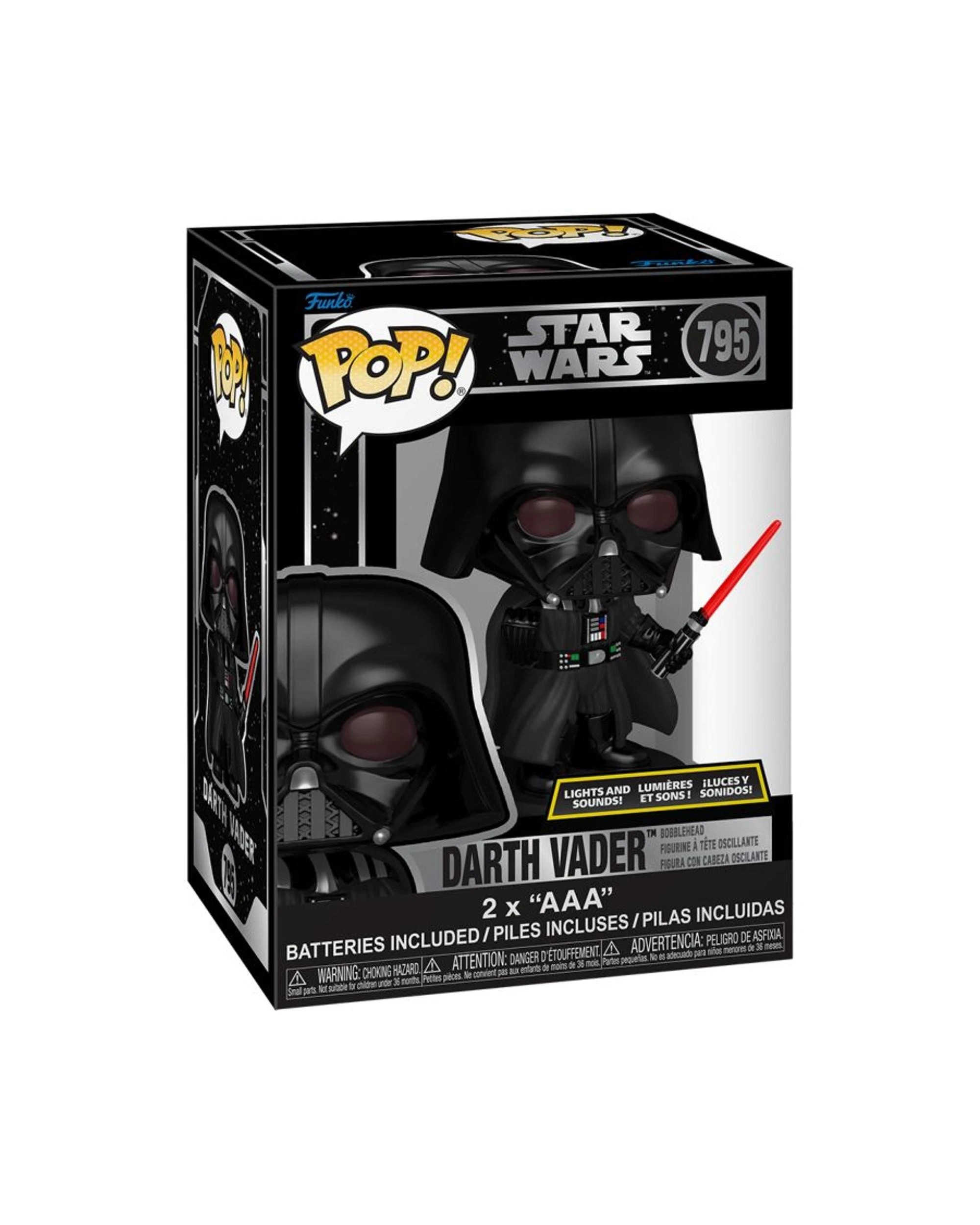 4 Funko Star Wars Darth Vader Lights and Sounds 6 inch Funko POP! Vinyl, 4 of 4