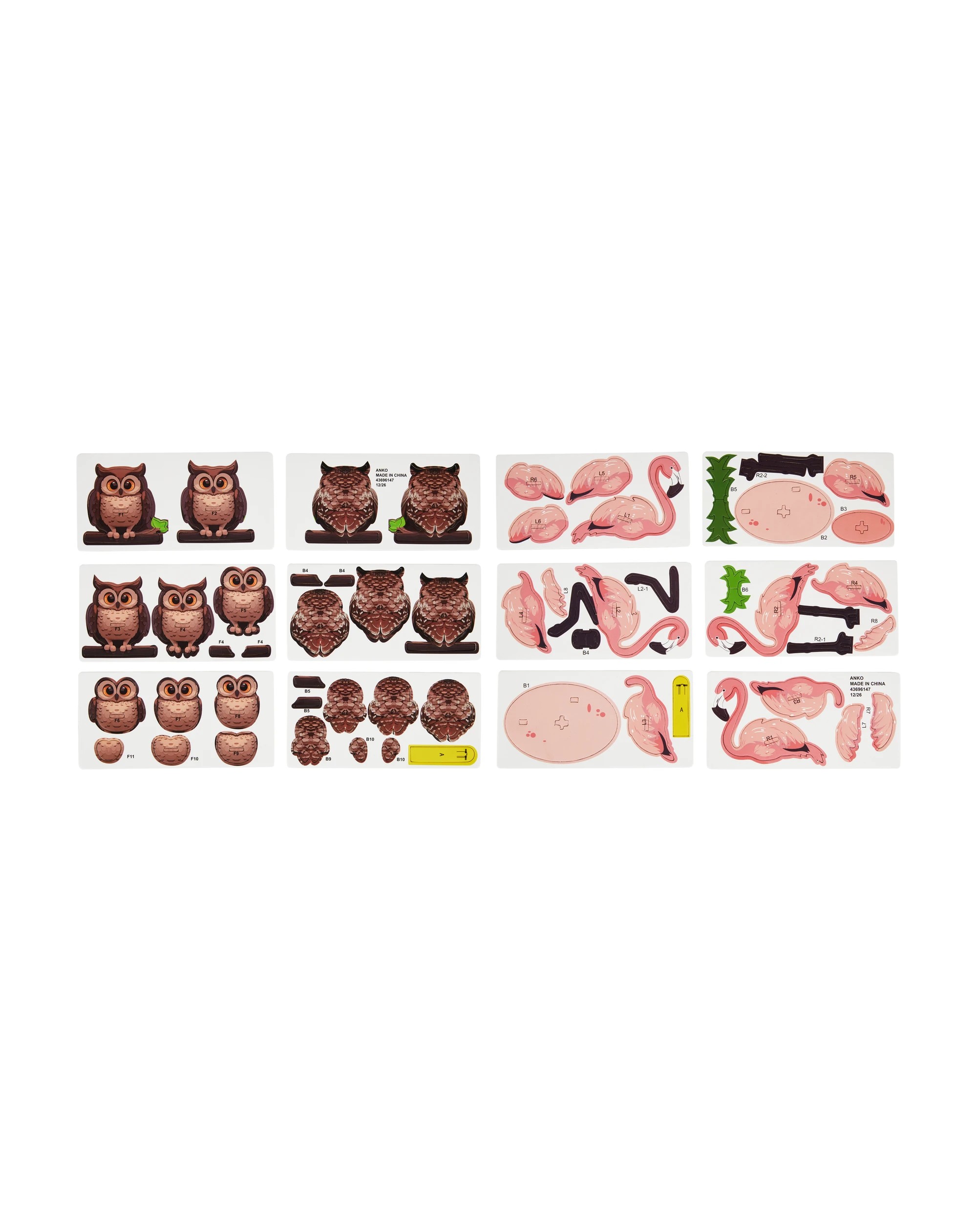 6 DIY 3D Cardboard Model - Assorted, 6 of 8