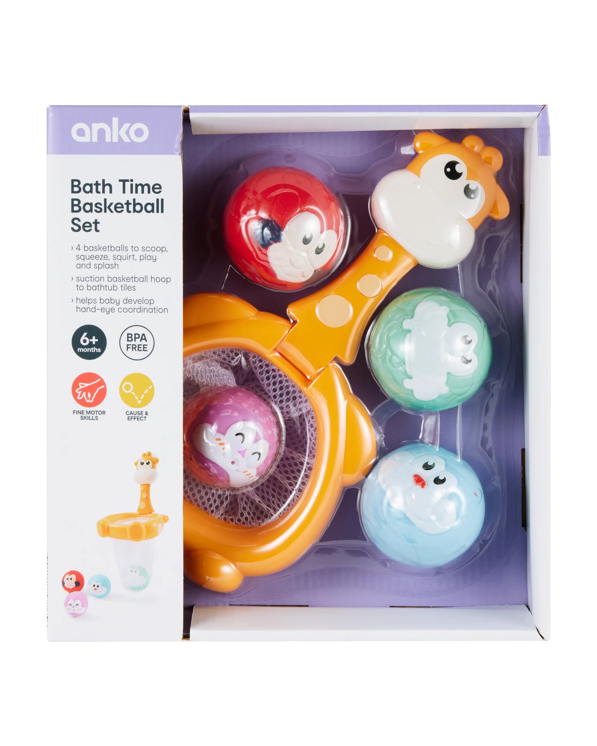 9 Bath Time Basketball Set, 9 of 10