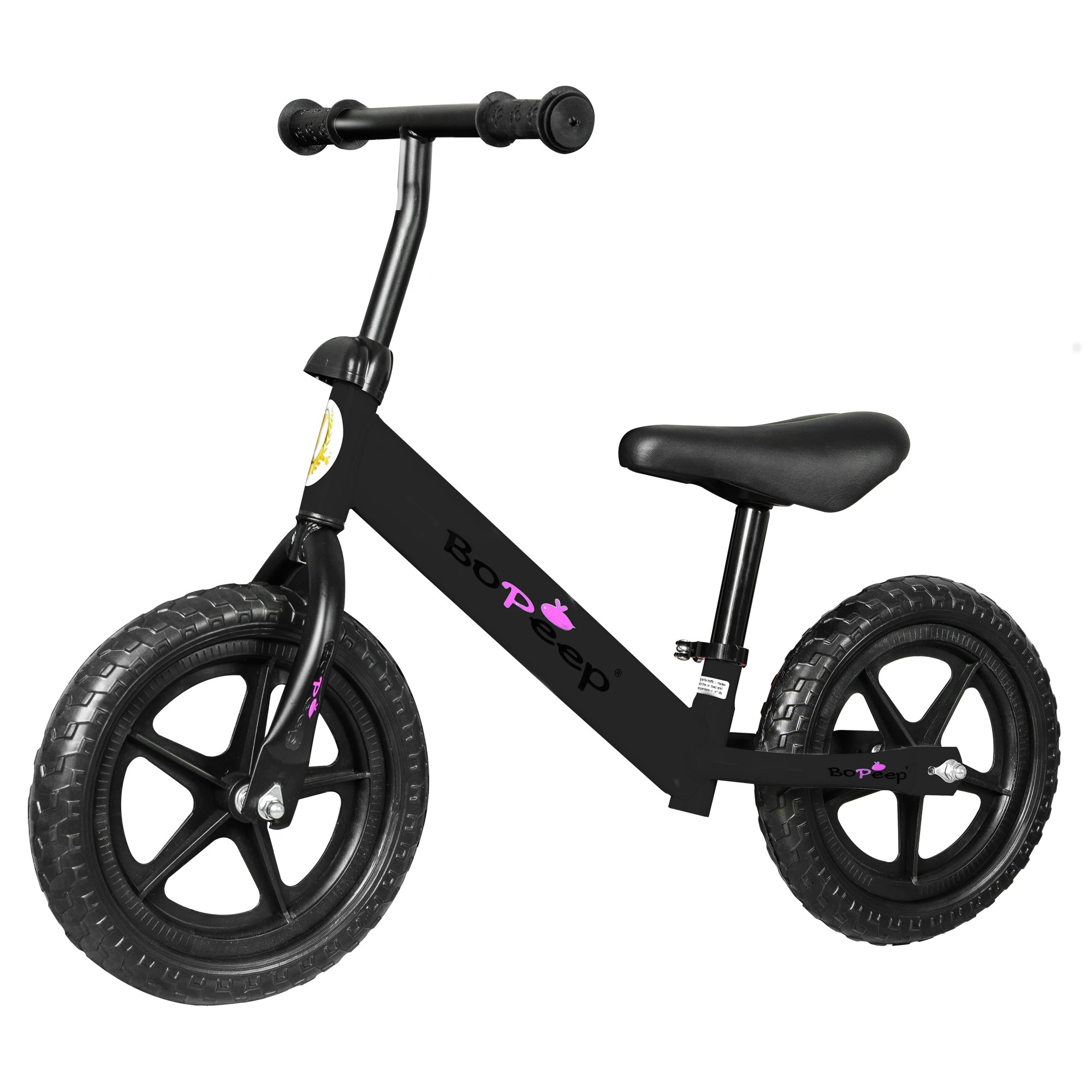 1 Bopeep Kids Balance Bike - Black, 1 of 6