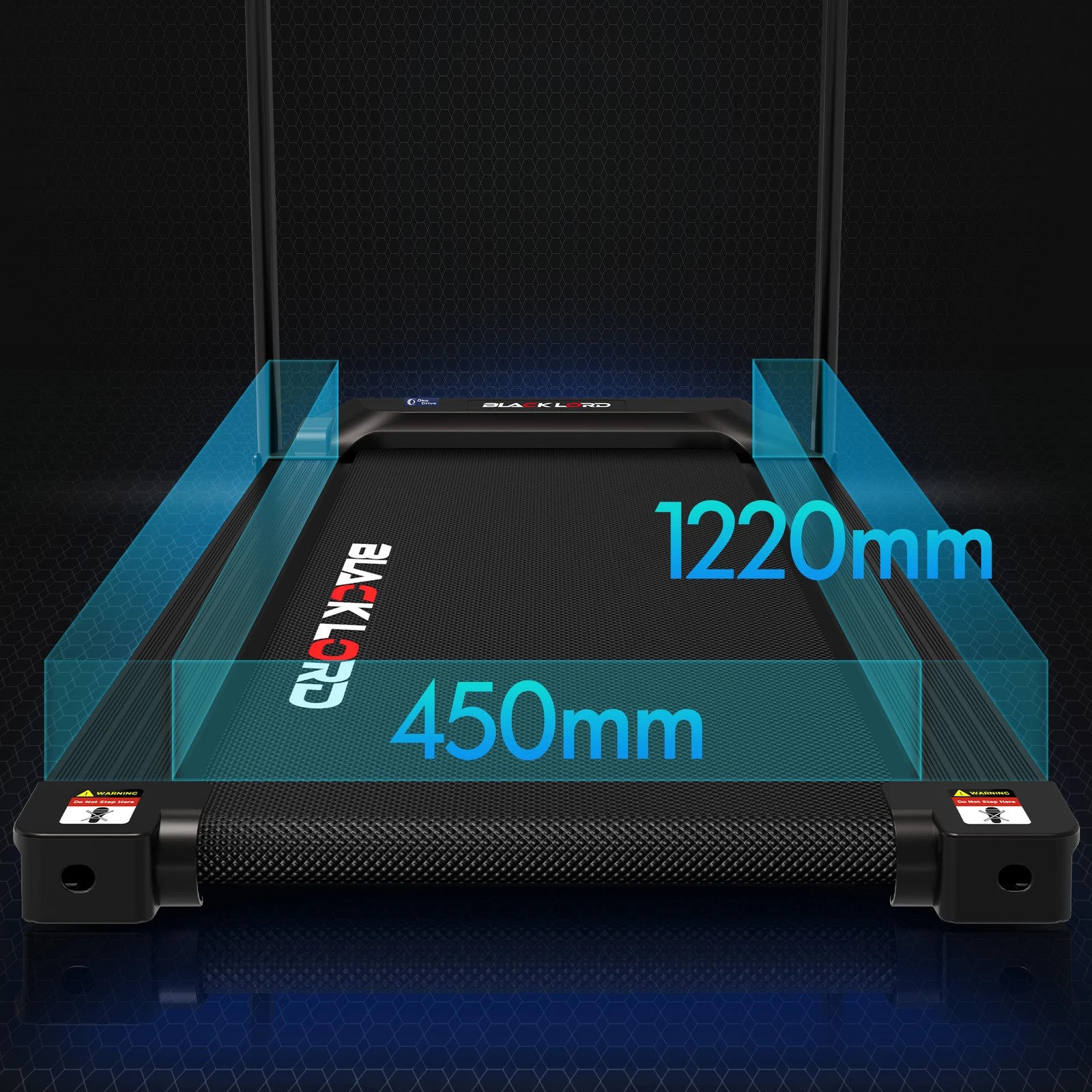 8 Black Lord Treadmill Electric Home Gym Fitness Exercise Equipment Incline 450mm, 8 of 10