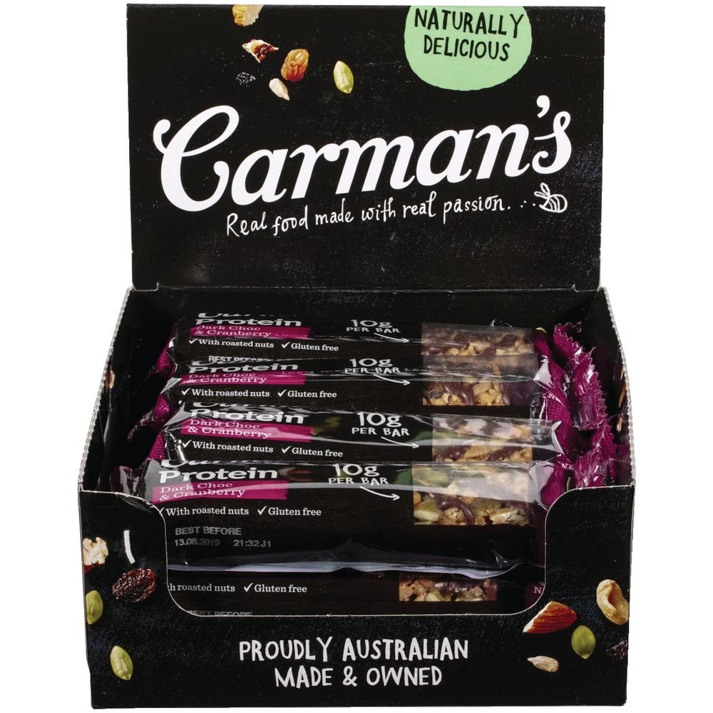 2 Carman's Protein Bar Dark Chocolate and Cranberry 5 Pack, 2 of 6