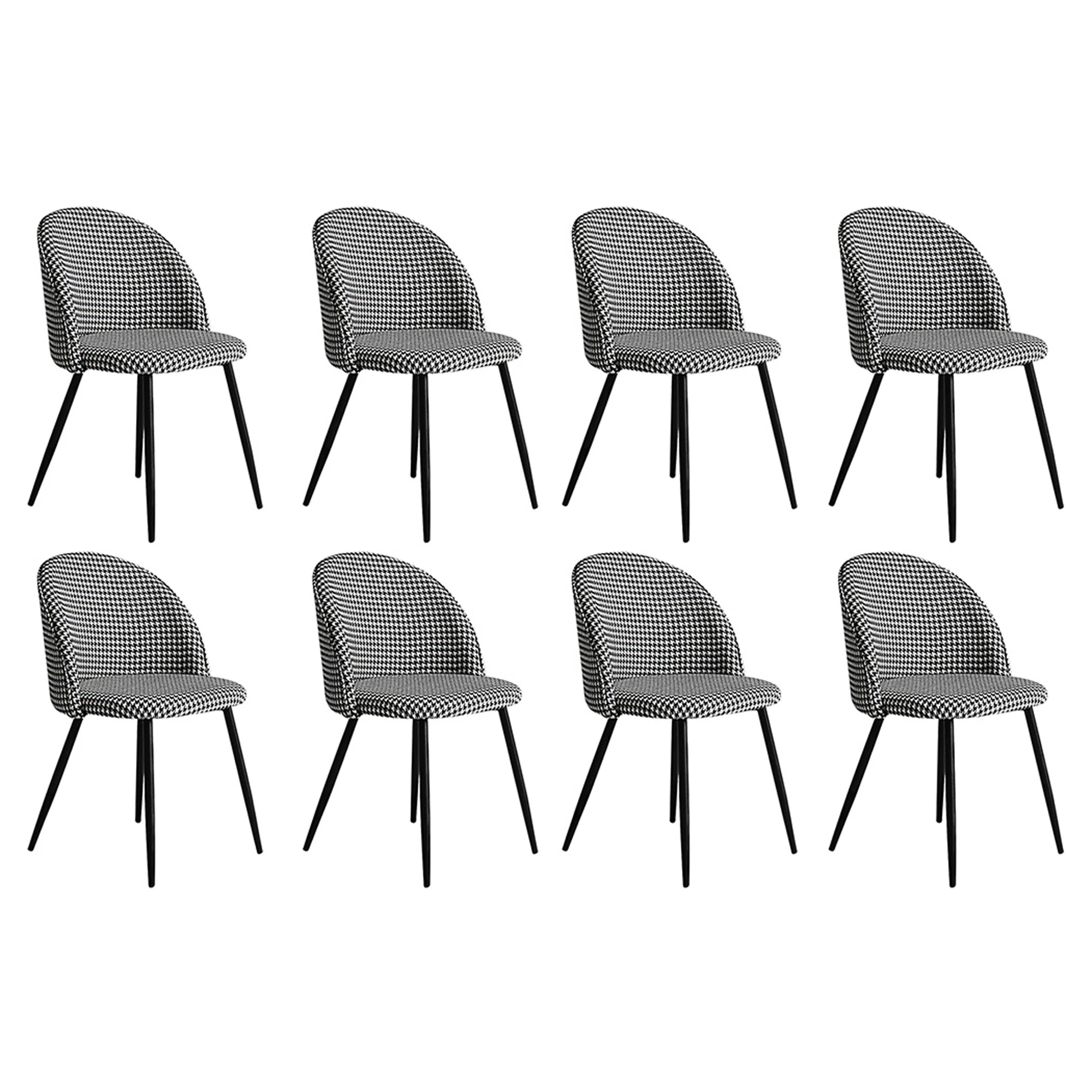 1 Levede 8x Dining Chairs Upholstered Padded - Multi, 1 of 8