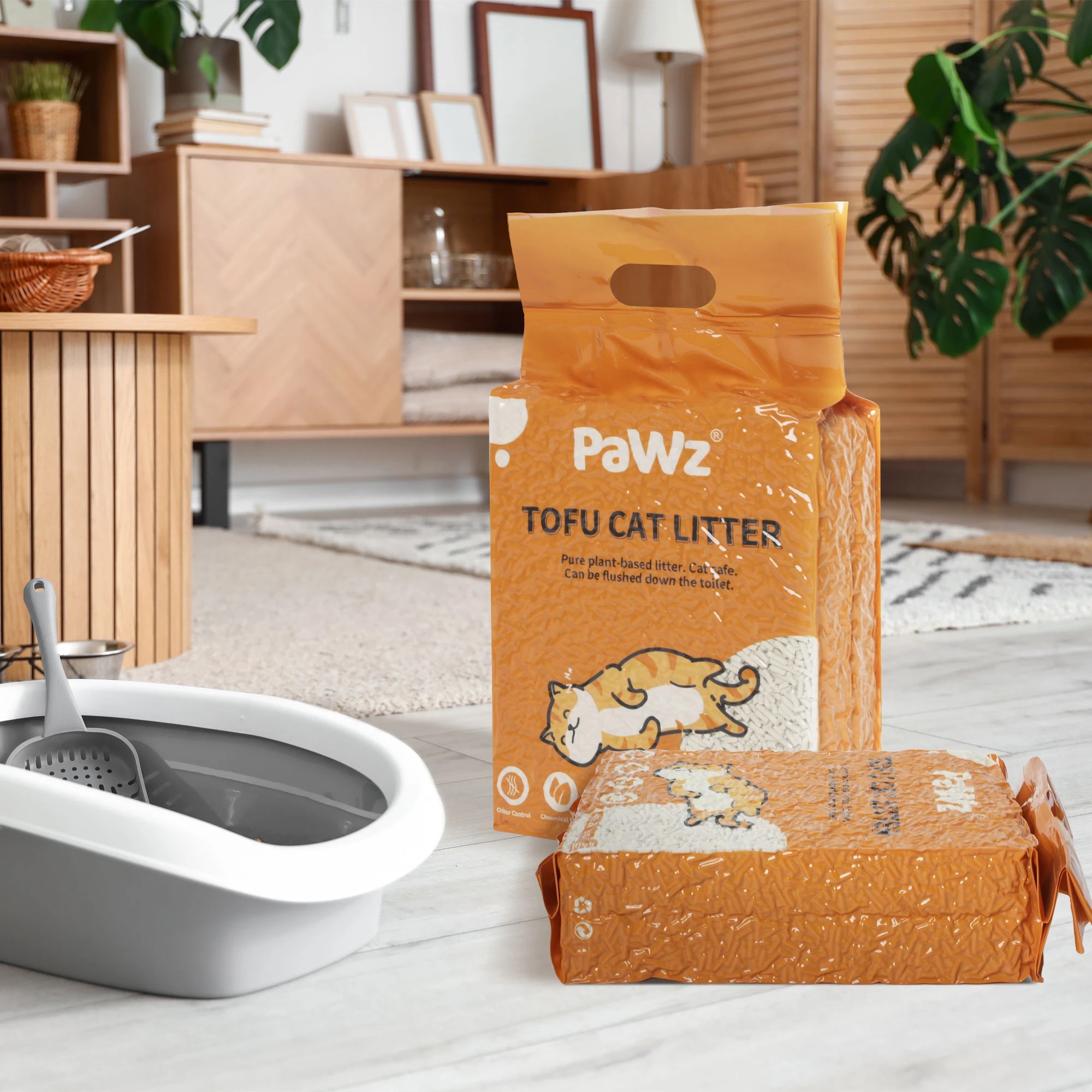 6 Pawz 2.5kg Tofu Cat Litter 4 Pack, 6 of 6