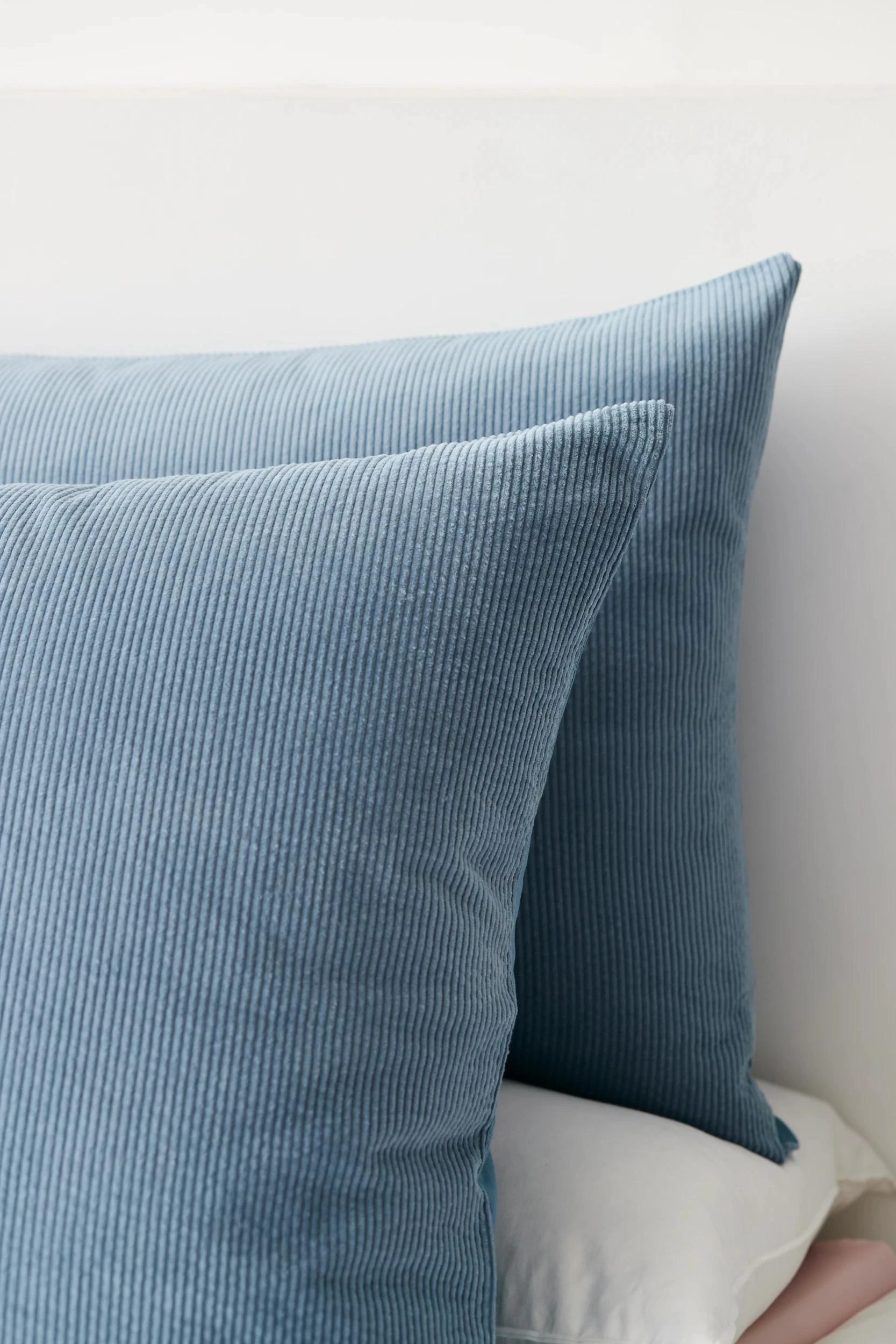 4 Target Zander Australian Cotton Corduroy European Pillowcase - Queen Bed - Blue, 4 of 4