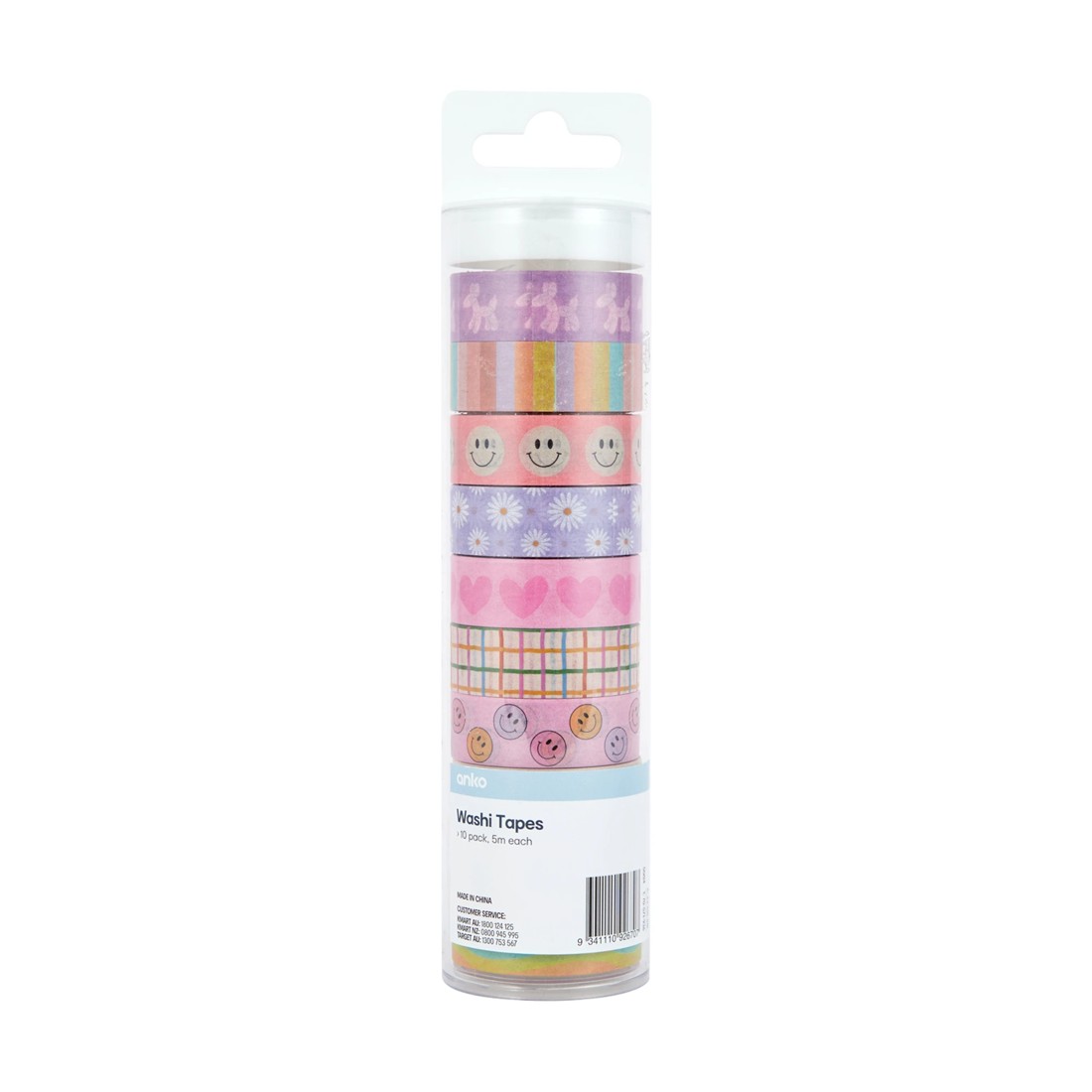 1 10 Pack Washi Tapes - Retro, 1 of 3